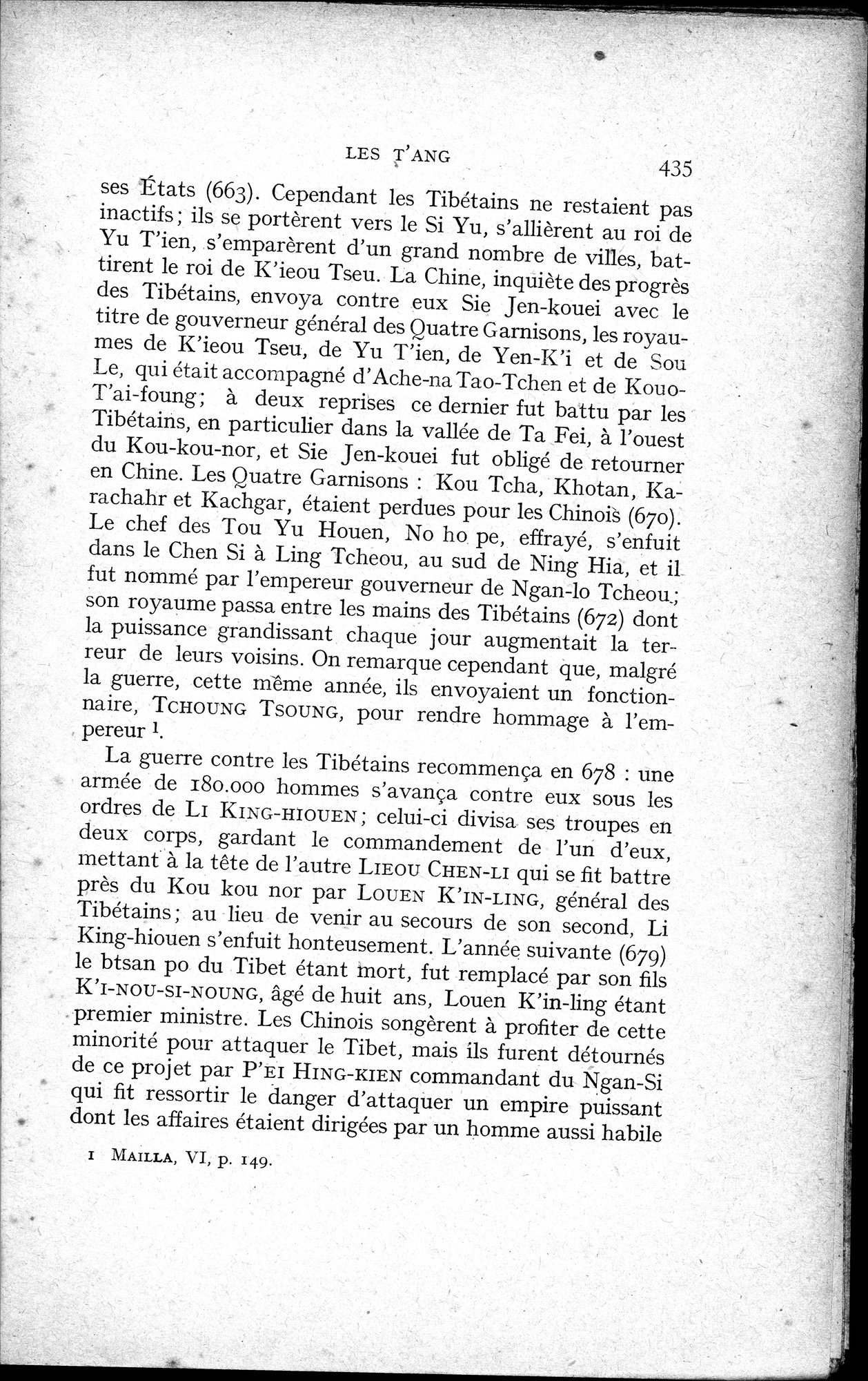 Histoire Générale de la Chine : vol.1 / 437 ページ（白黒高解像度画像）