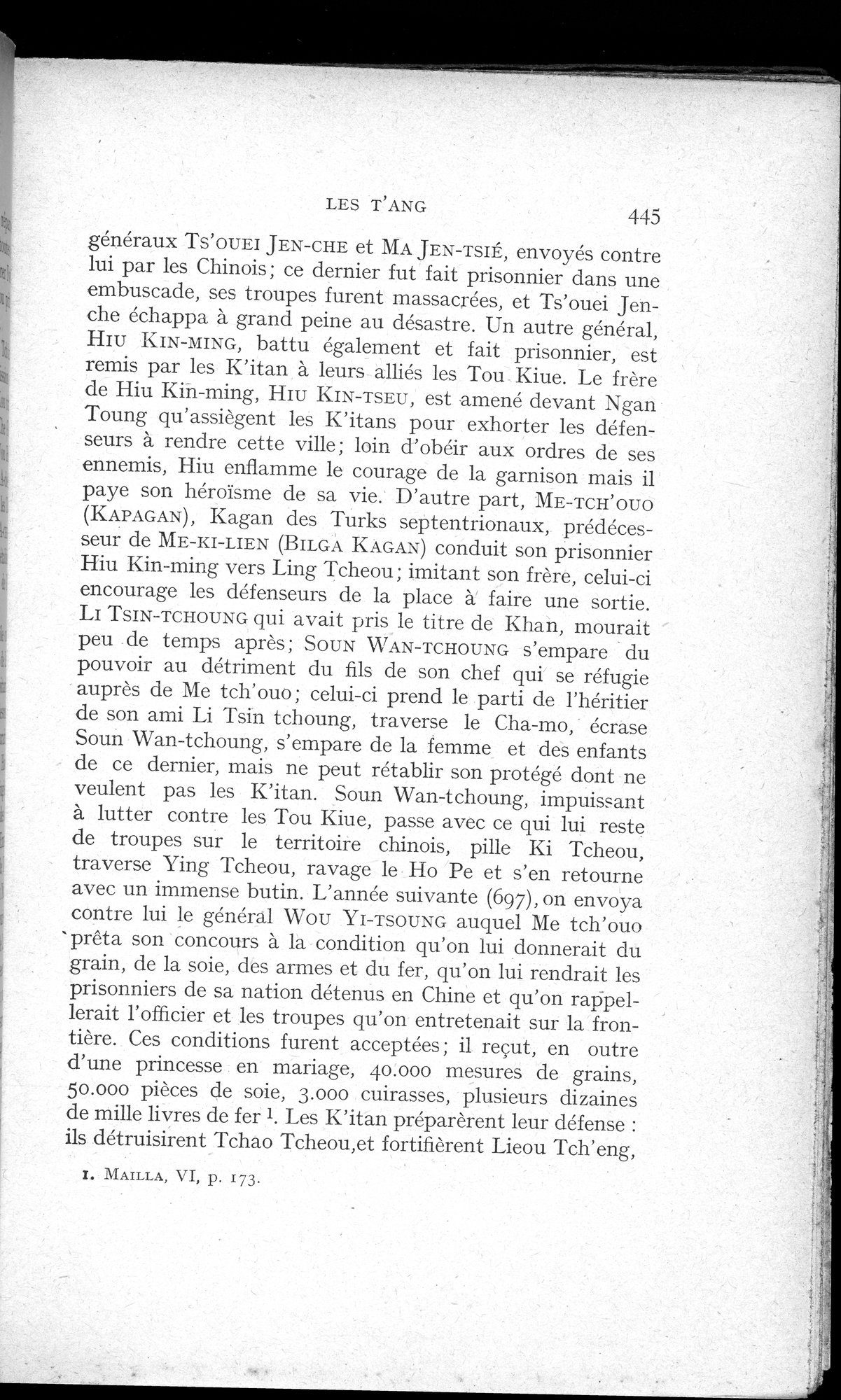 Histoire Générale de la Chine : vol.1 / 447 ページ（白黒高解像度画像）