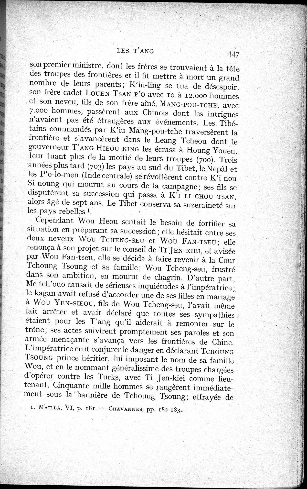 Histoire Générale de la Chine : vol.1 / 449 ページ（白黒高解像度画像）