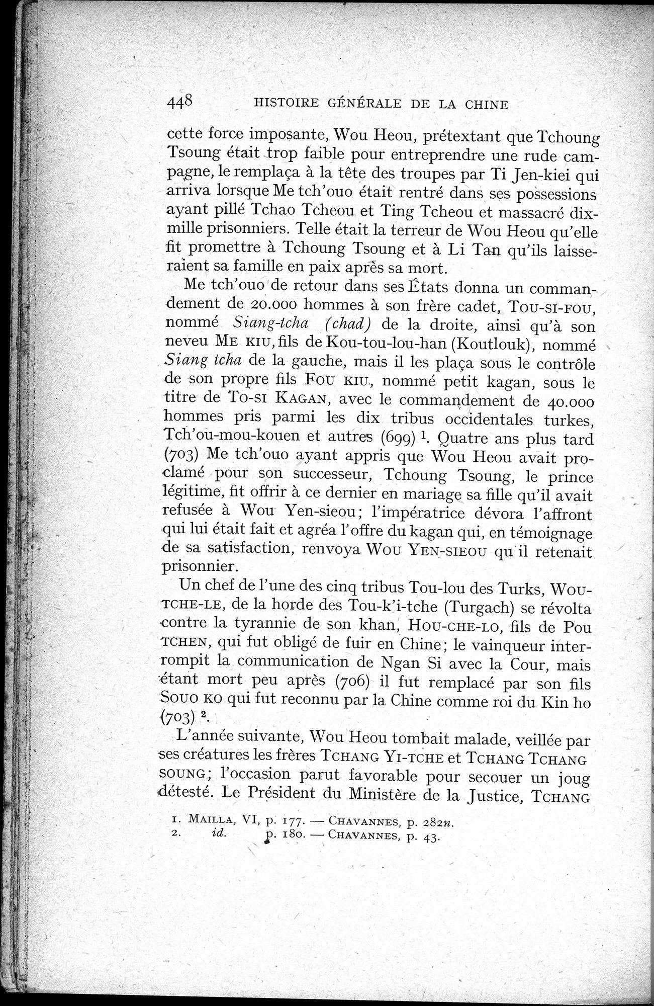 Histoire Générale de la Chine : vol.1 / 450 ページ（白黒高解像度画像）