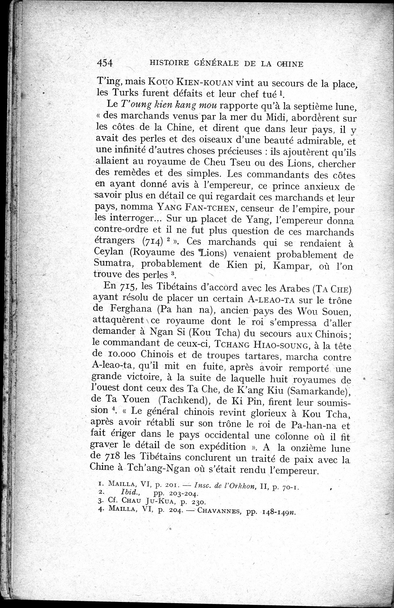 Histoire Générale de la Chine : vol.1 / 456 ページ（白黒高解像度画像）