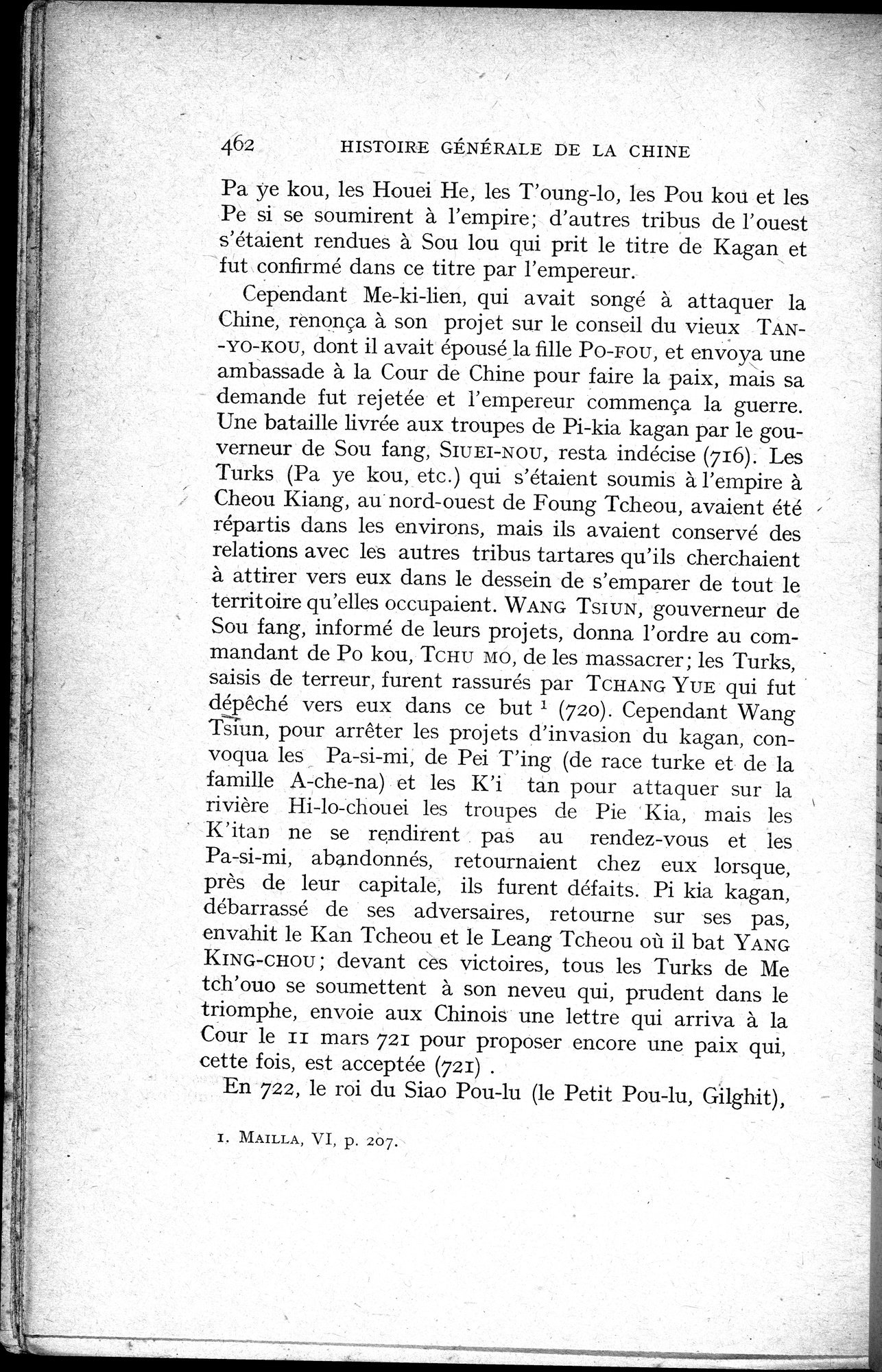 Histoire Générale de la Chine : vol.1 / 464 ページ（白黒高解像度画像）