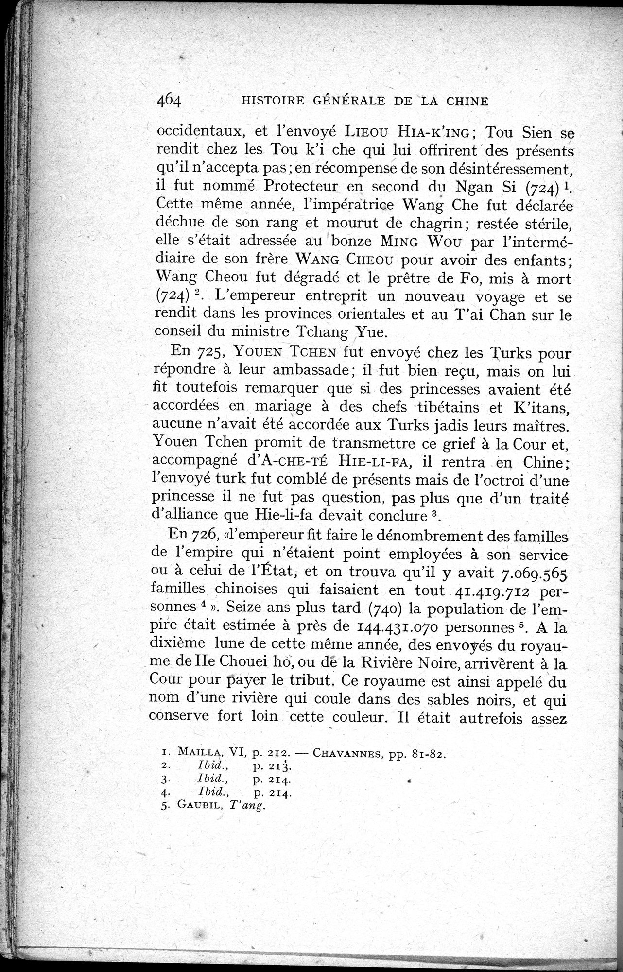 Histoire Générale de la Chine : vol.1 / 466 ページ（白黒高解像度画像）