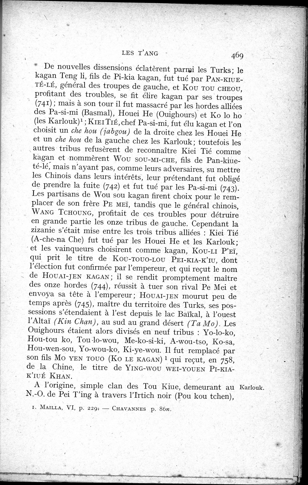 Histoire Générale de la Chine : vol.1 / 471 ページ（白黒高解像度画像）
