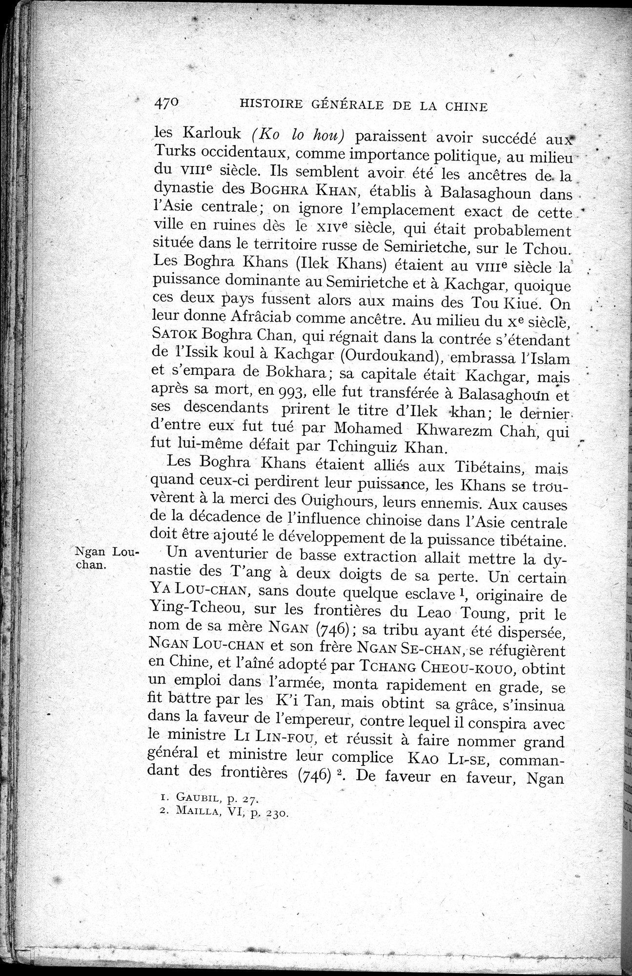 Histoire Générale de la Chine : vol.1 / 472 ページ（白黒高解像度画像）