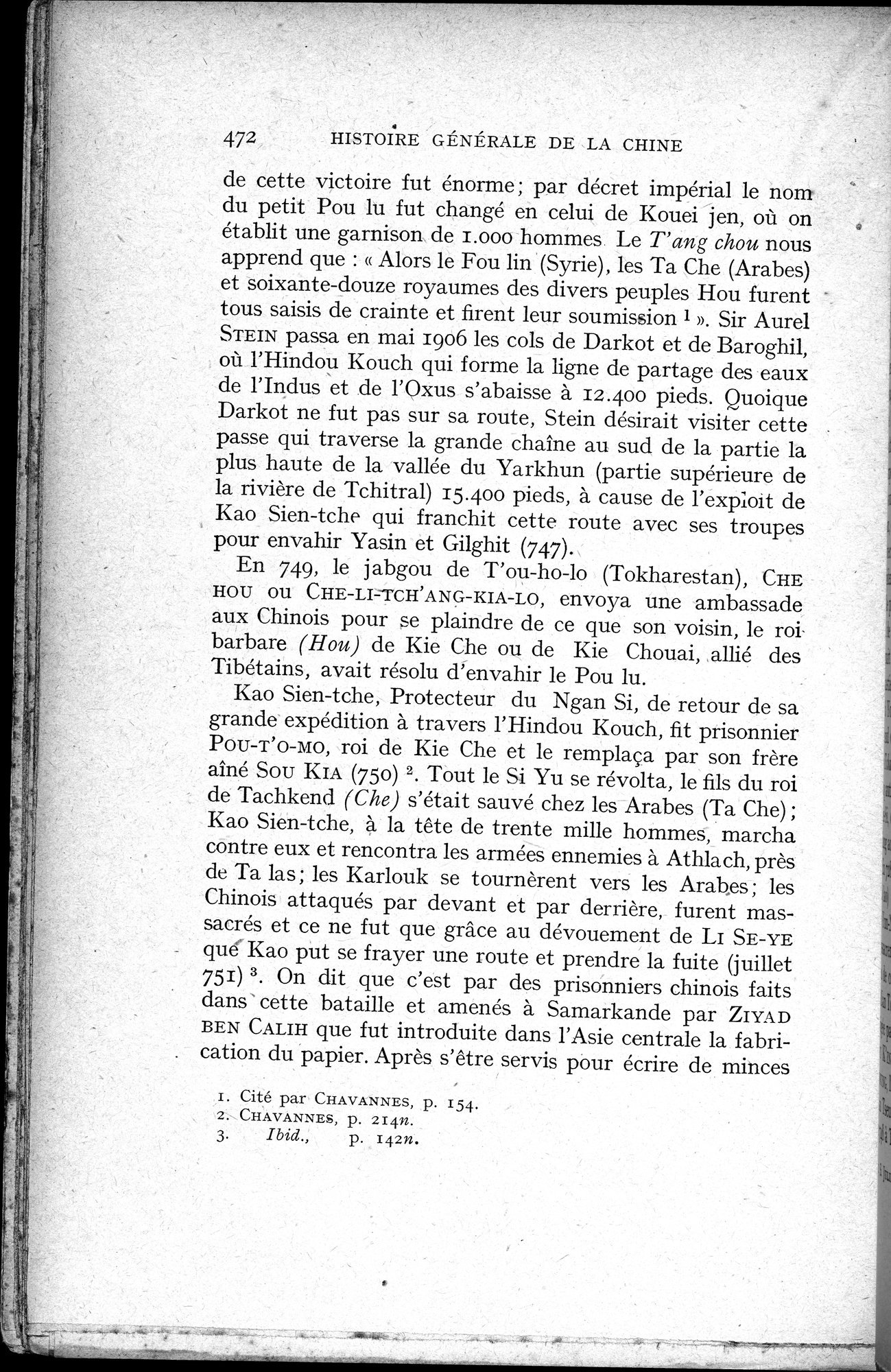 Histoire Générale de la Chine : vol.1 / 474 ページ（白黒高解像度画像）