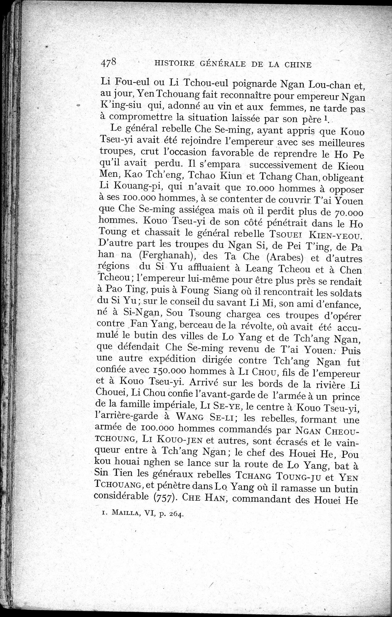 Histoire Générale de la Chine : vol.1 / 480 ページ（白黒高解像度画像）