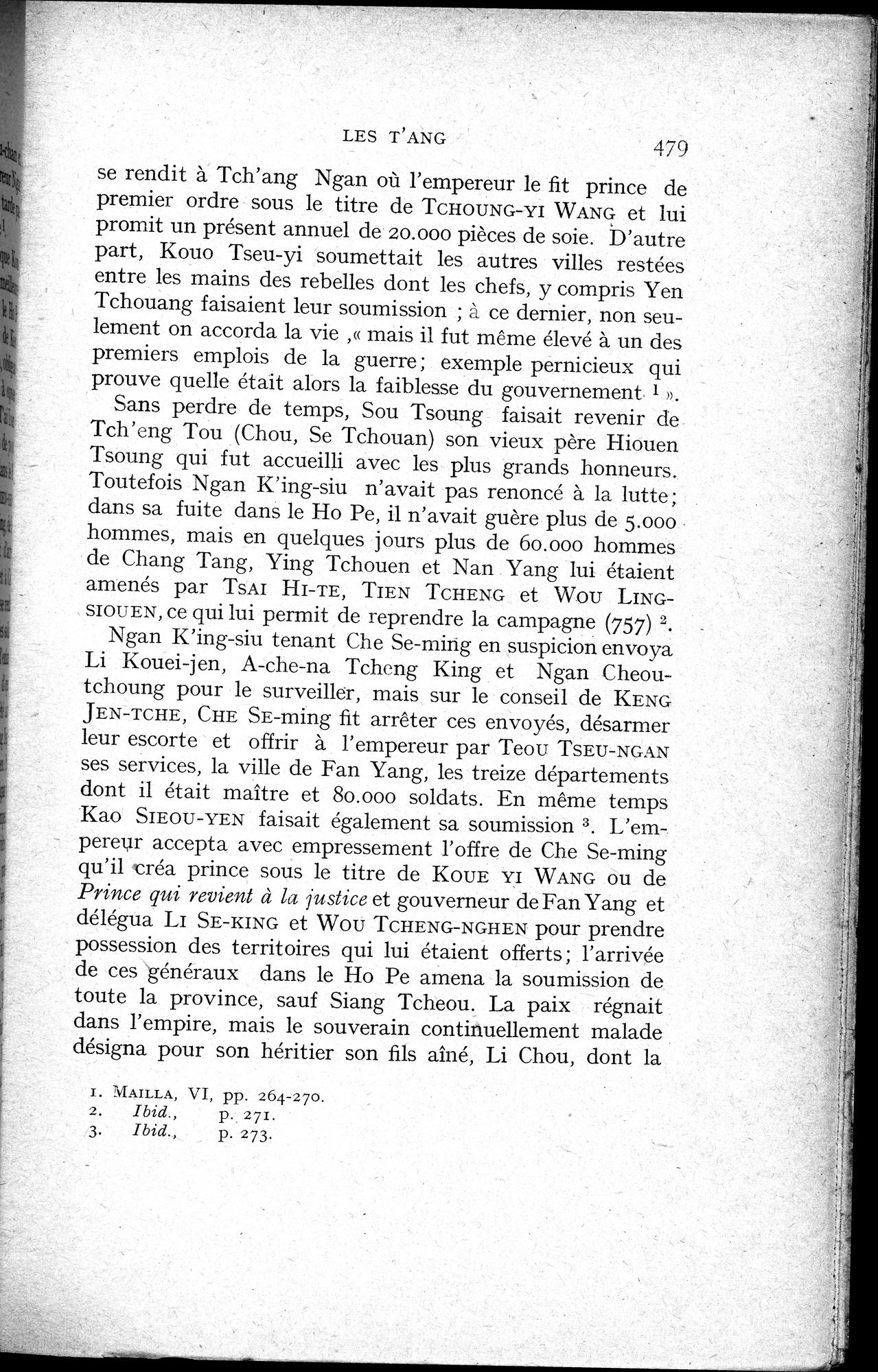 Histoire Générale de la Chine : vol.1 / 481 ページ（白黒高解像度画像）