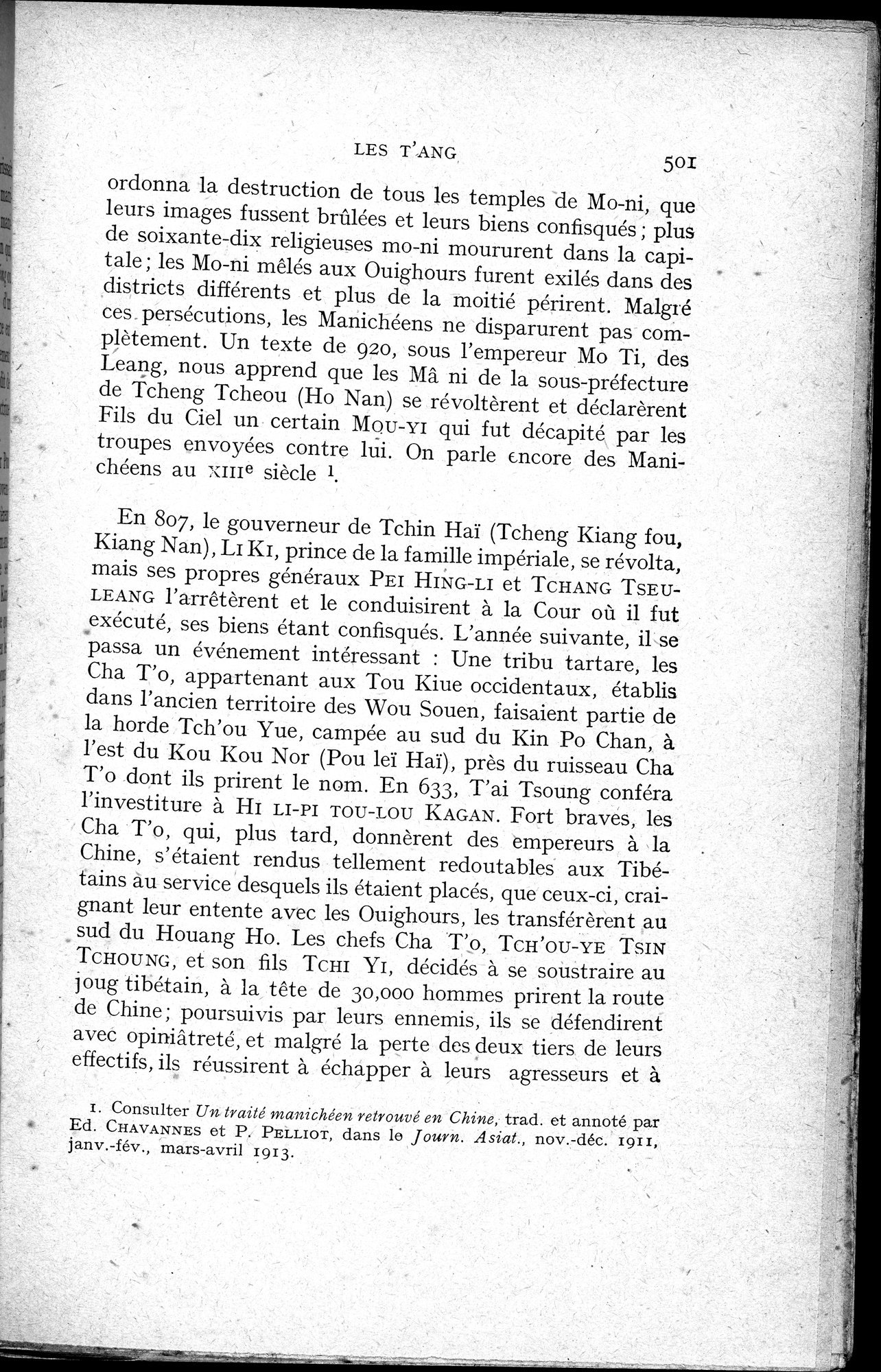Histoire Générale de la Chine : vol.1 / 503 ページ（白黒高解像度画像）