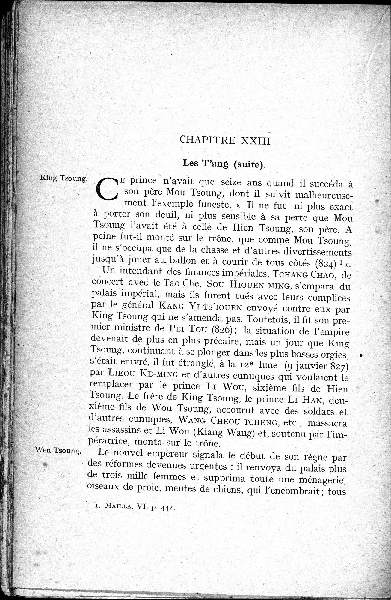 Histoire Générale de la Chine : vol.1 / 508 ページ（白黒高解像度画像）