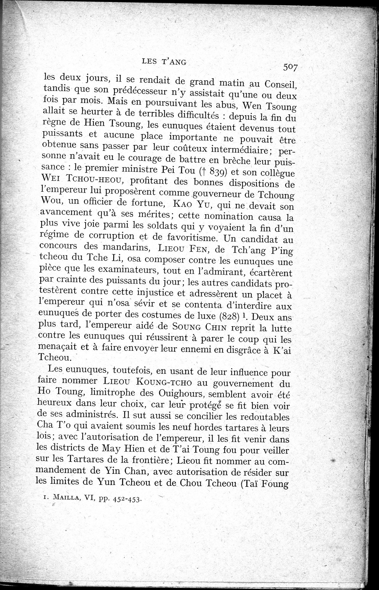 Histoire Générale de la Chine : vol.1 / 509 ページ（白黒高解像度画像）
