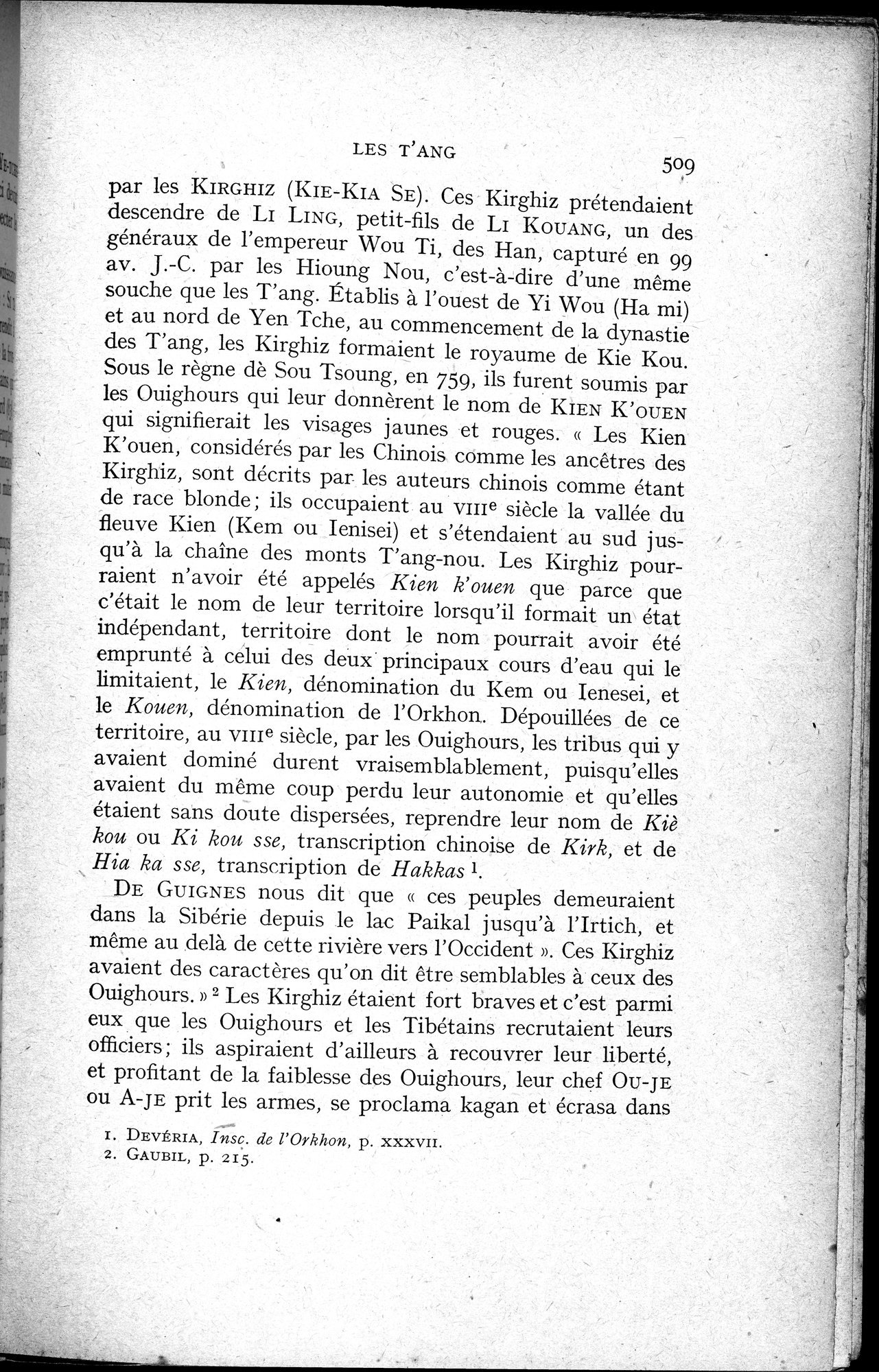 Histoire Générale de la Chine : vol.1 / 511 ページ（白黒高解像度画像）