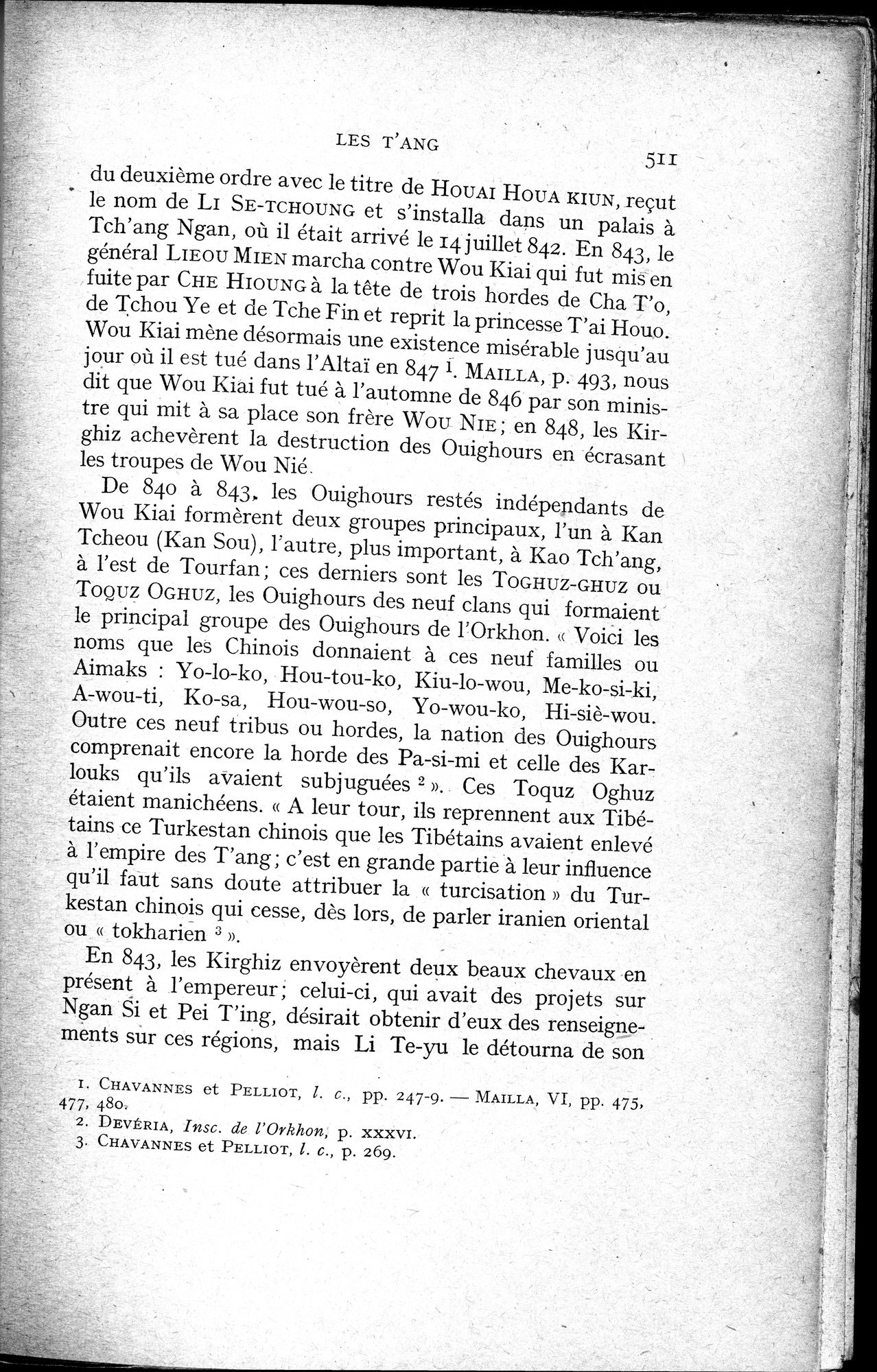 Histoire Générale de la Chine : vol.1 / 513 ページ（白黒高解像度画像）