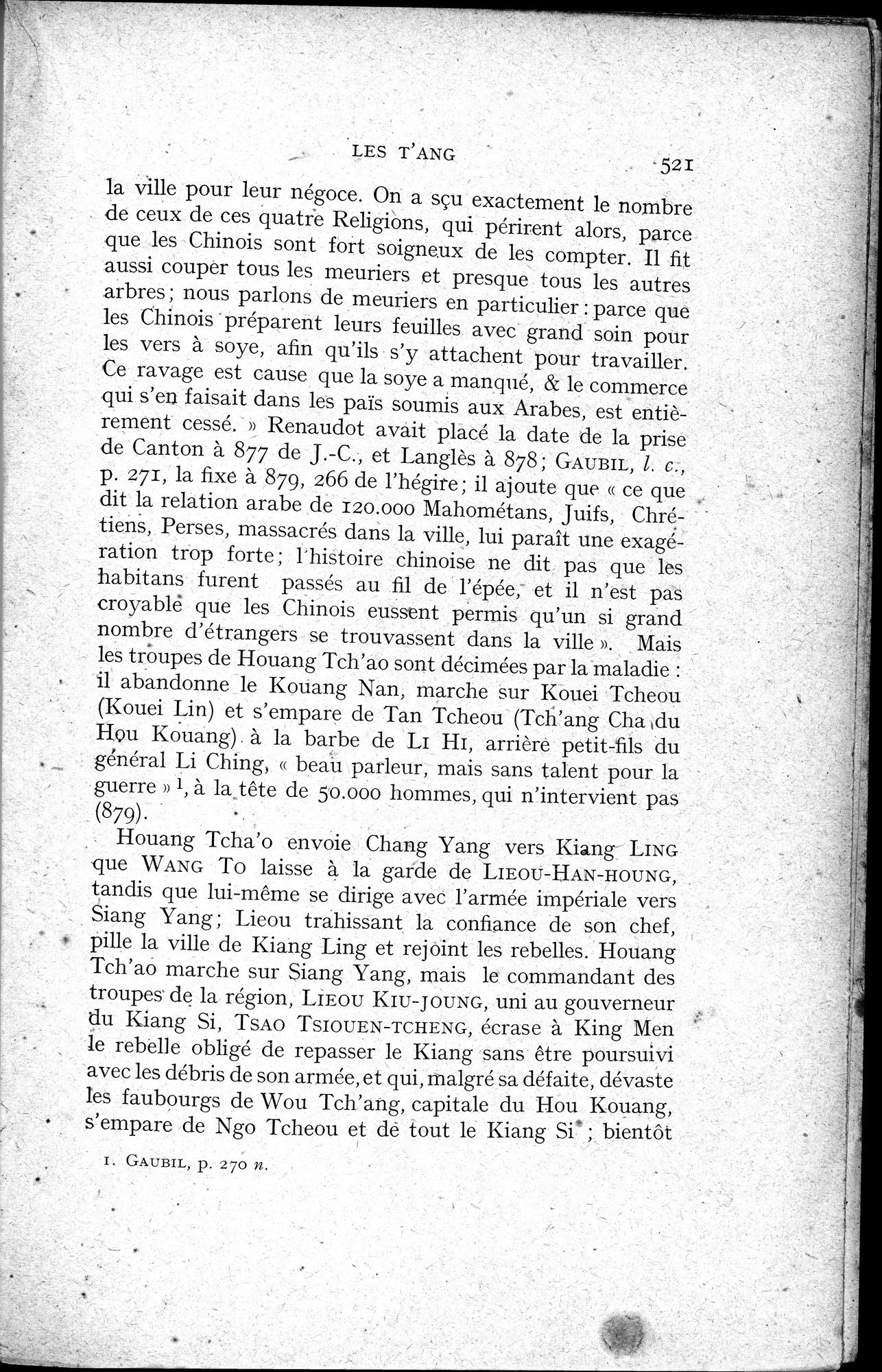 Histoire Générale de la Chine : vol.1 / 523 ページ（白黒高解像度画像）