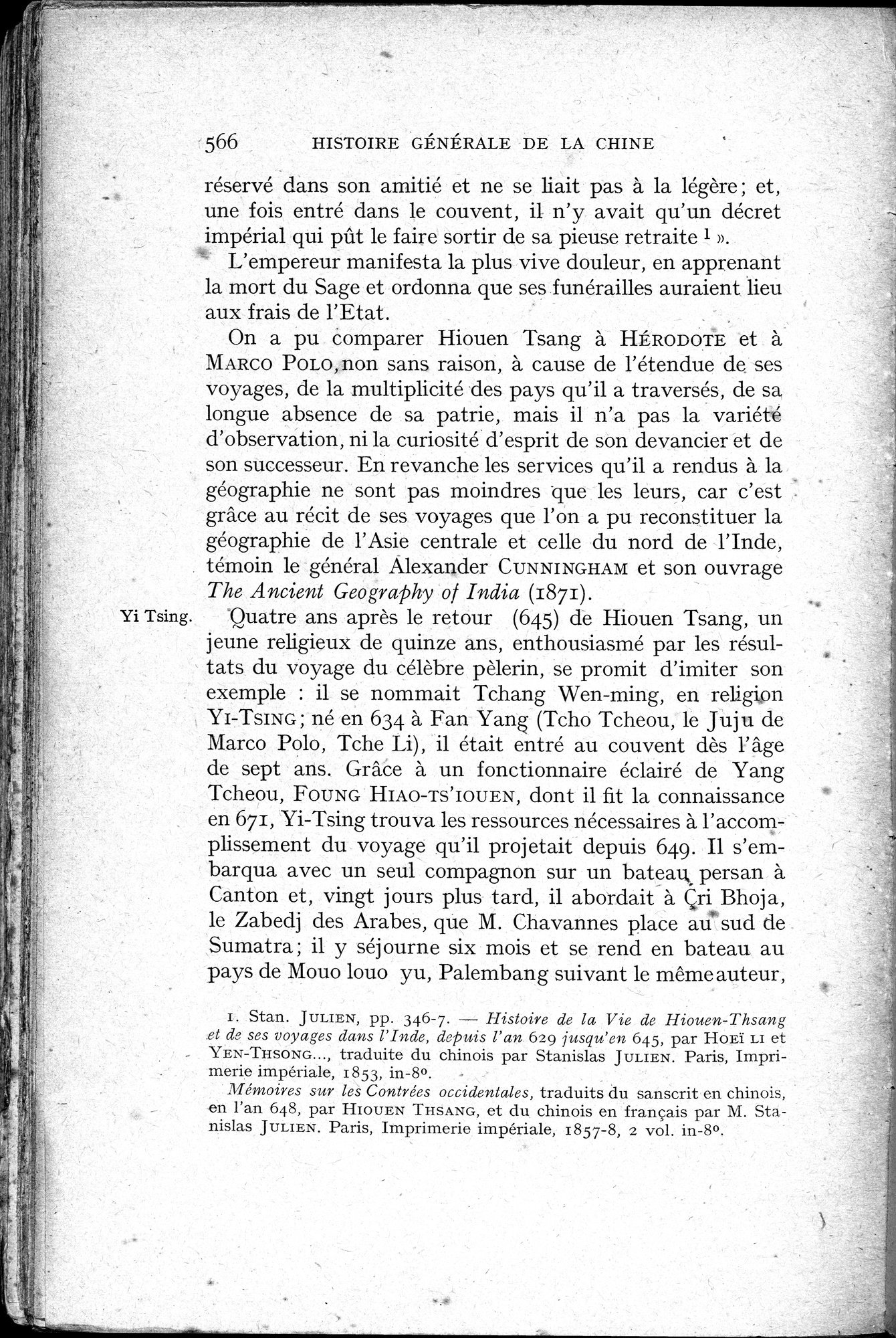 Histoire Générale de la Chine : vol.1 / 568 ページ（白黒高解像度画像）