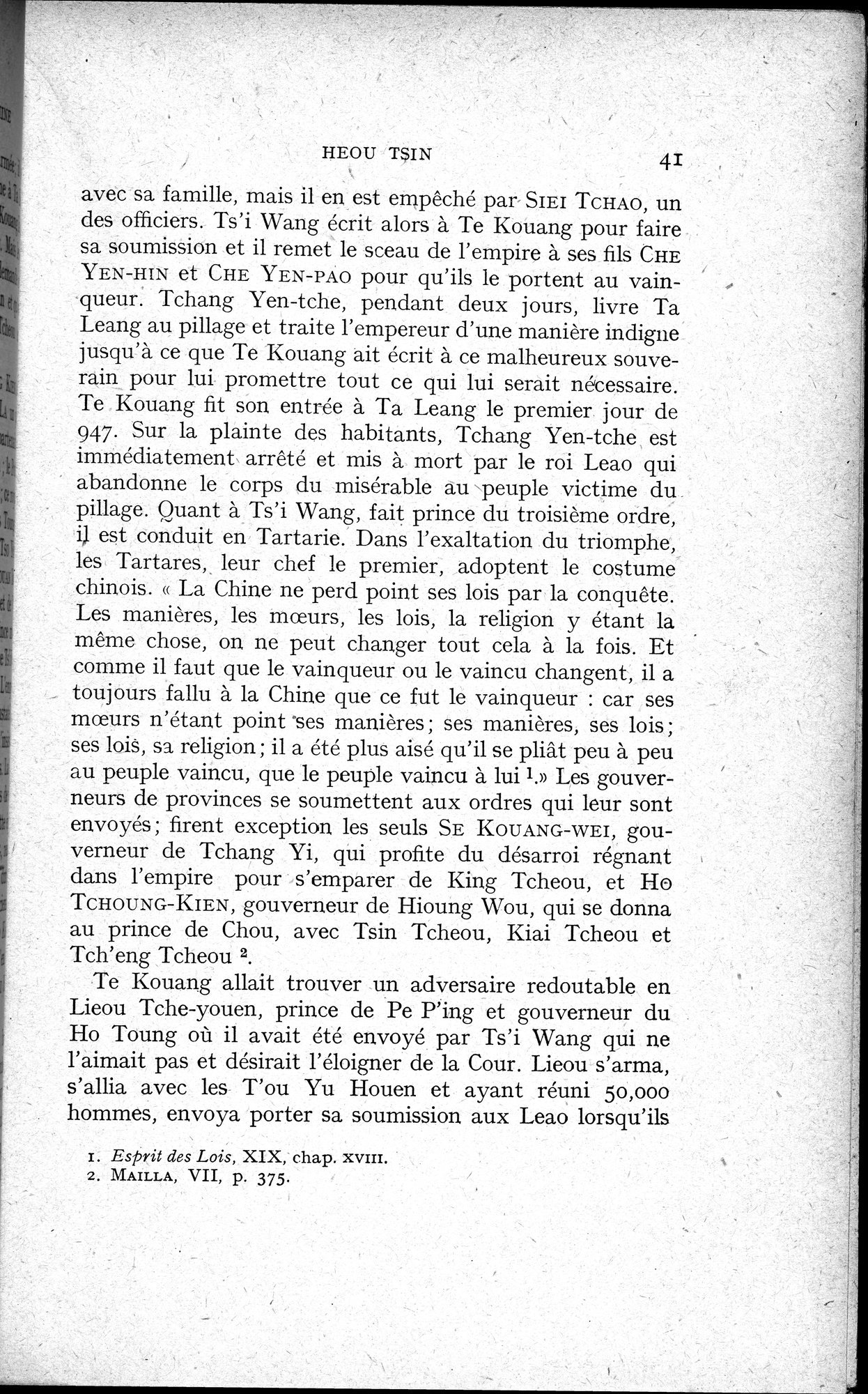 Histoire Générale de la Chine : vol.2 / 43 ページ（白黒高解像度画像）
