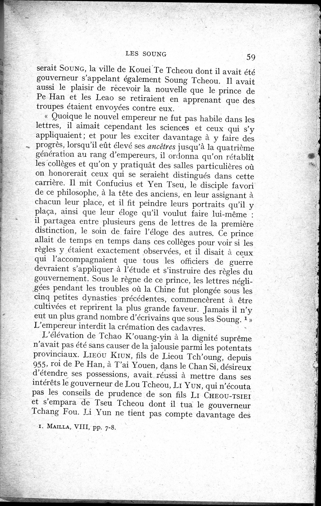 Histoire Générale de la Chine : vol.2 / 61 ページ（白黒高解像度画像）
