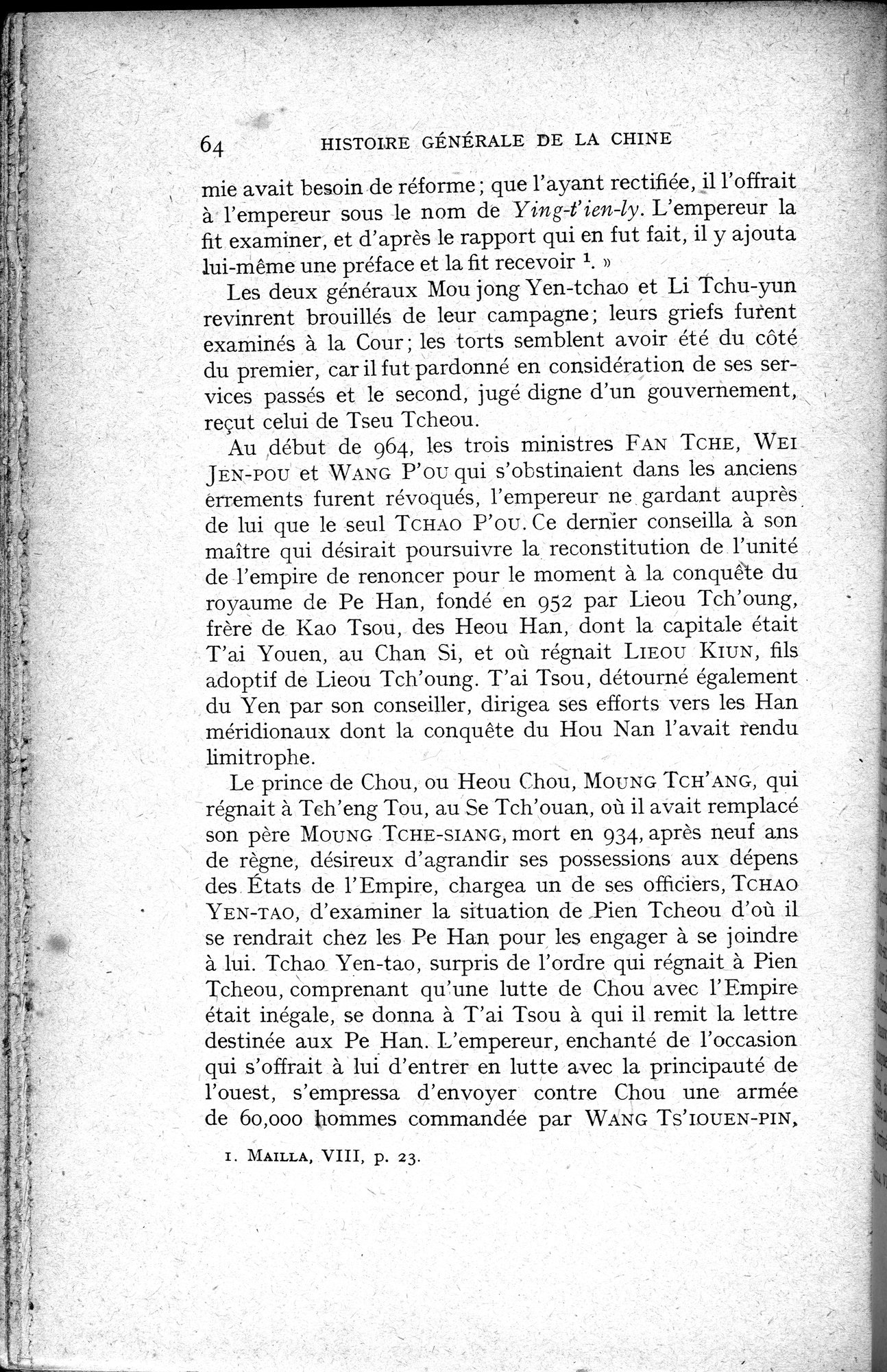 Histoire Générale de la Chine : vol.2 / 66 ページ（白黒高解像度画像）