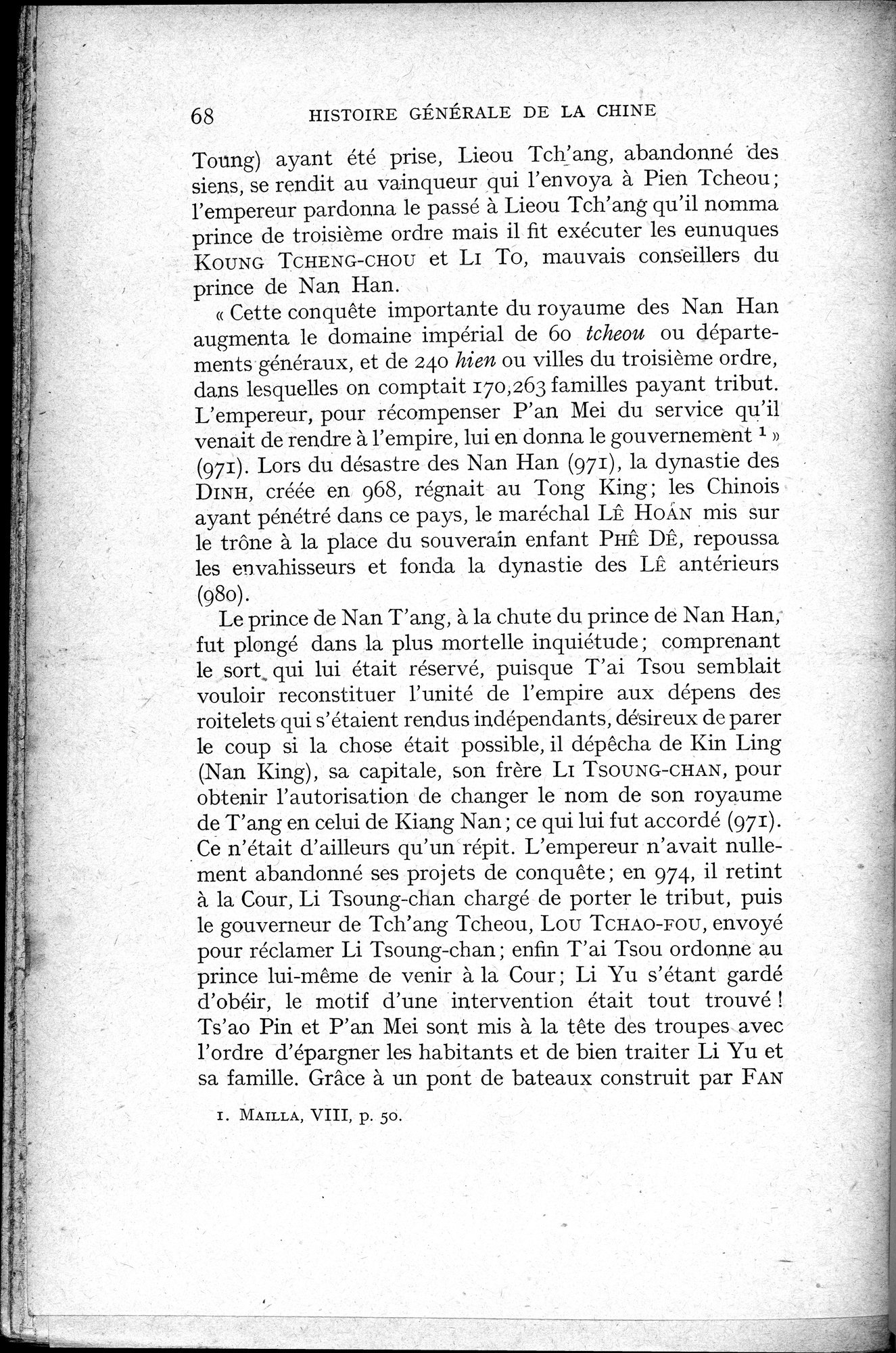 Histoire Générale de la Chine : vol.2 / 70 ページ（白黒高解像度画像）