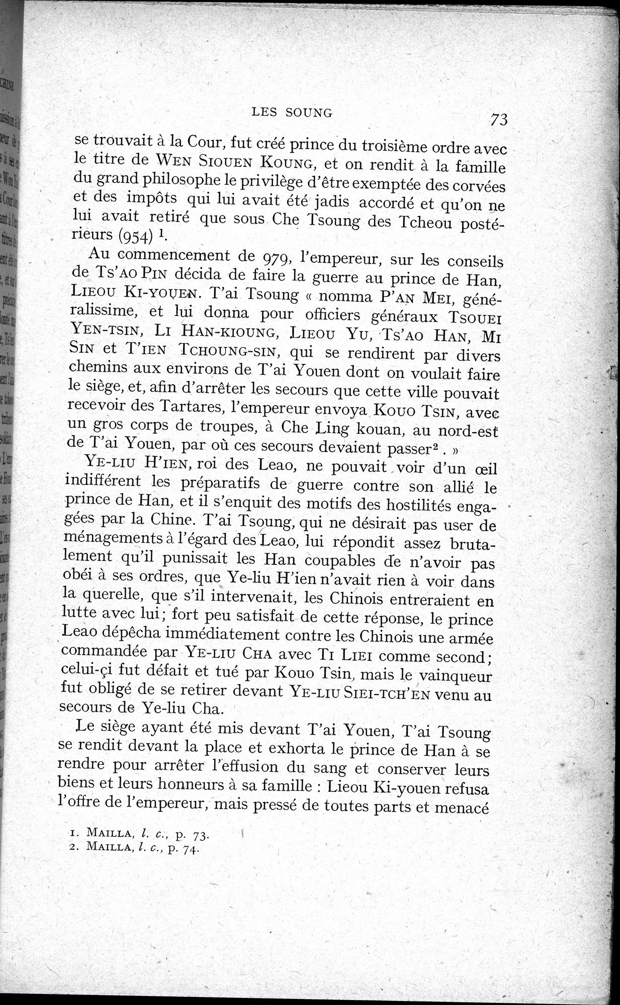Histoire Générale de la Chine : vol.2 / 75 ページ（白黒高解像度画像）