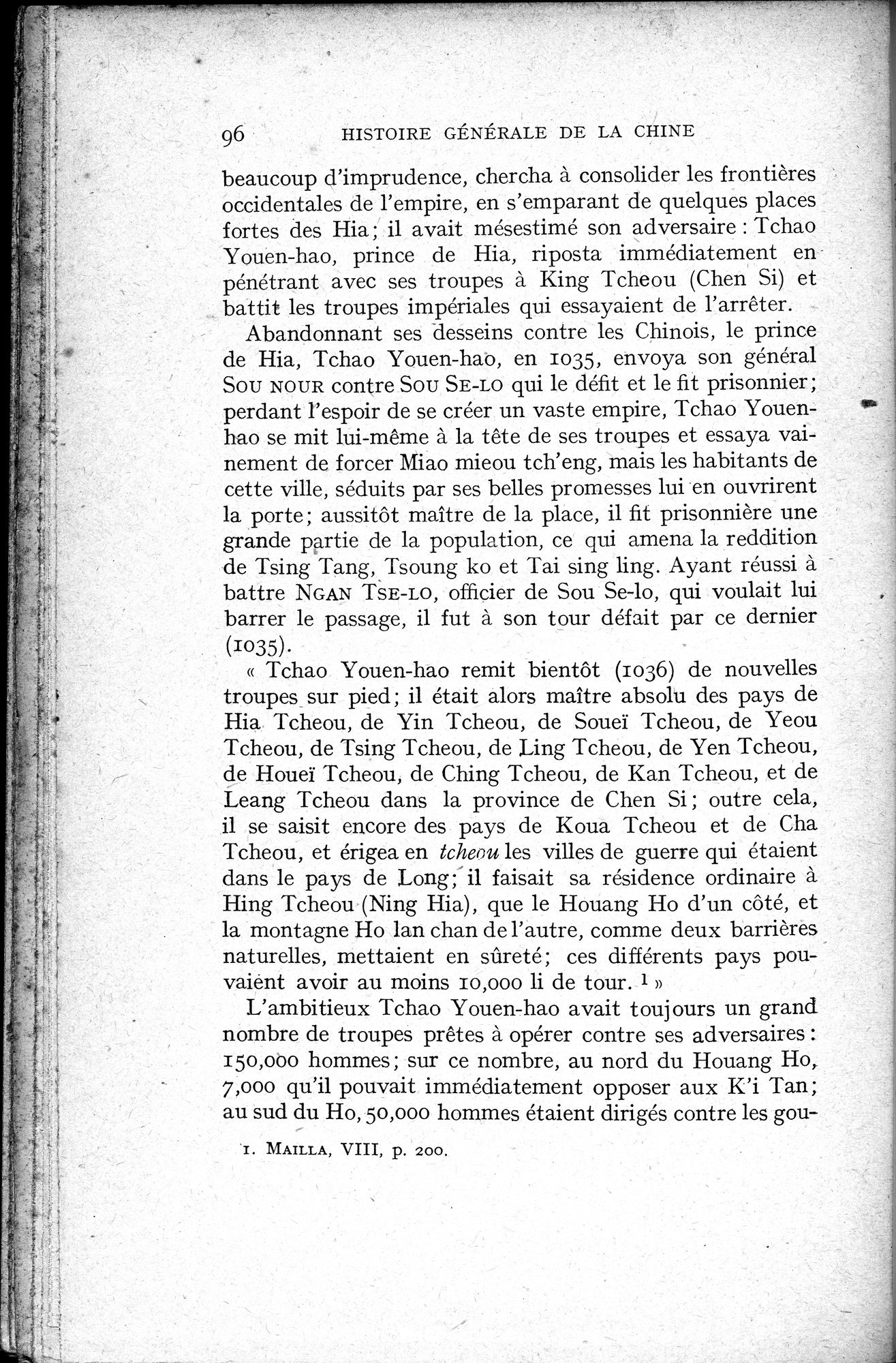 Histoire Générale de la Chine : vol.2 / 98 ページ（白黒高解像度画像）