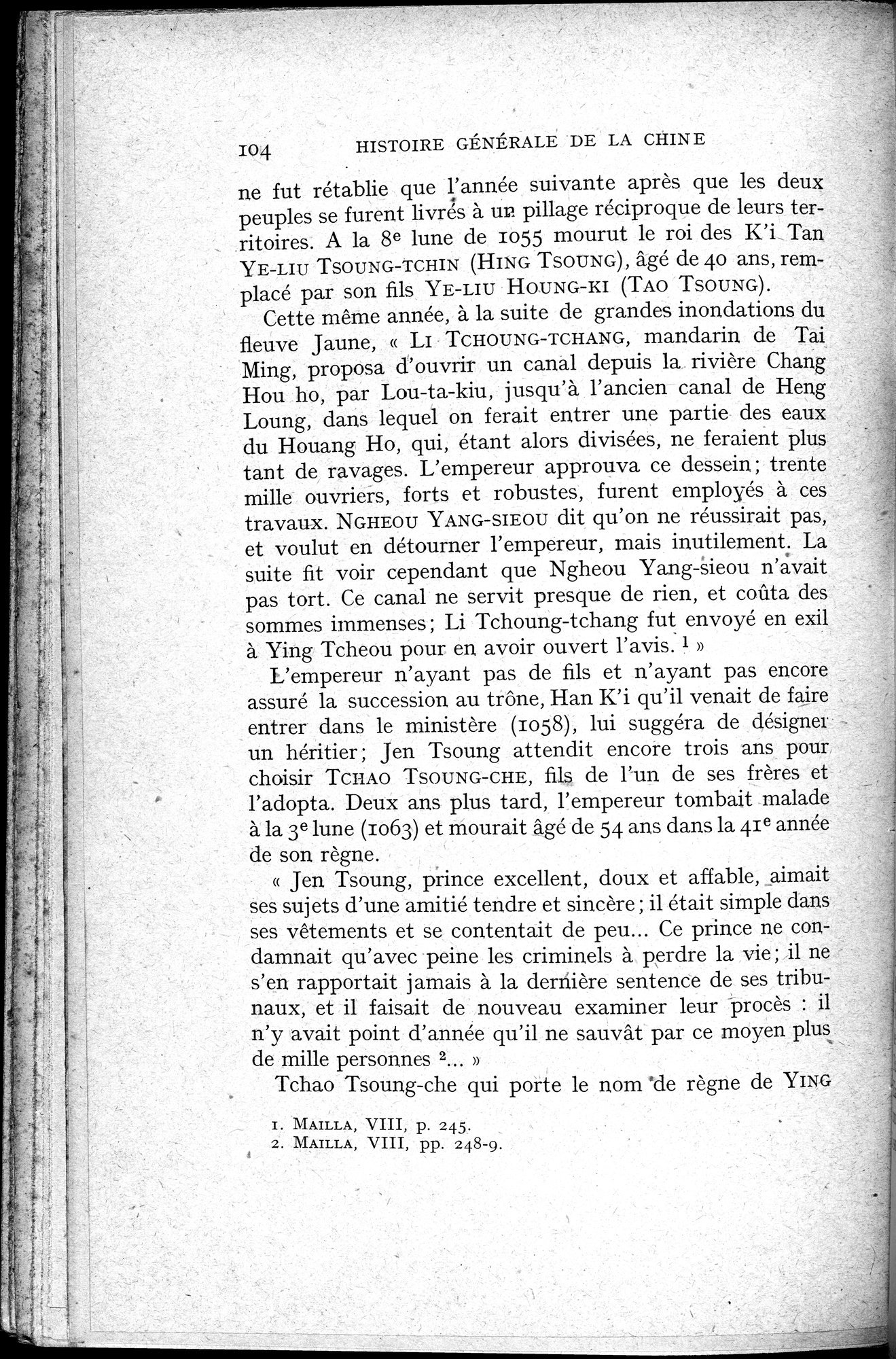 Histoire Générale de la Chine : vol.2 / 106 ページ（白黒高解像度画像）