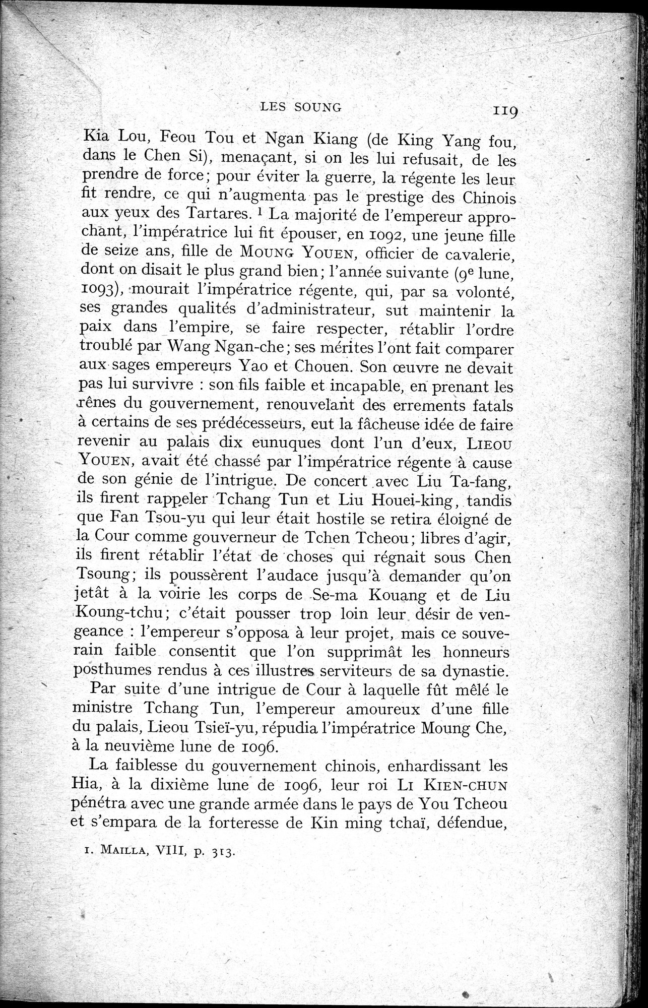 Histoire Générale de la Chine : vol.2 / 121 ページ（白黒高解像度画像）
