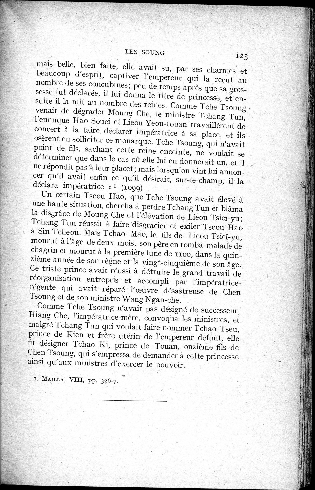 Histoire Générale de la Chine : vol.2 / 125 ページ（白黒高解像度画像）