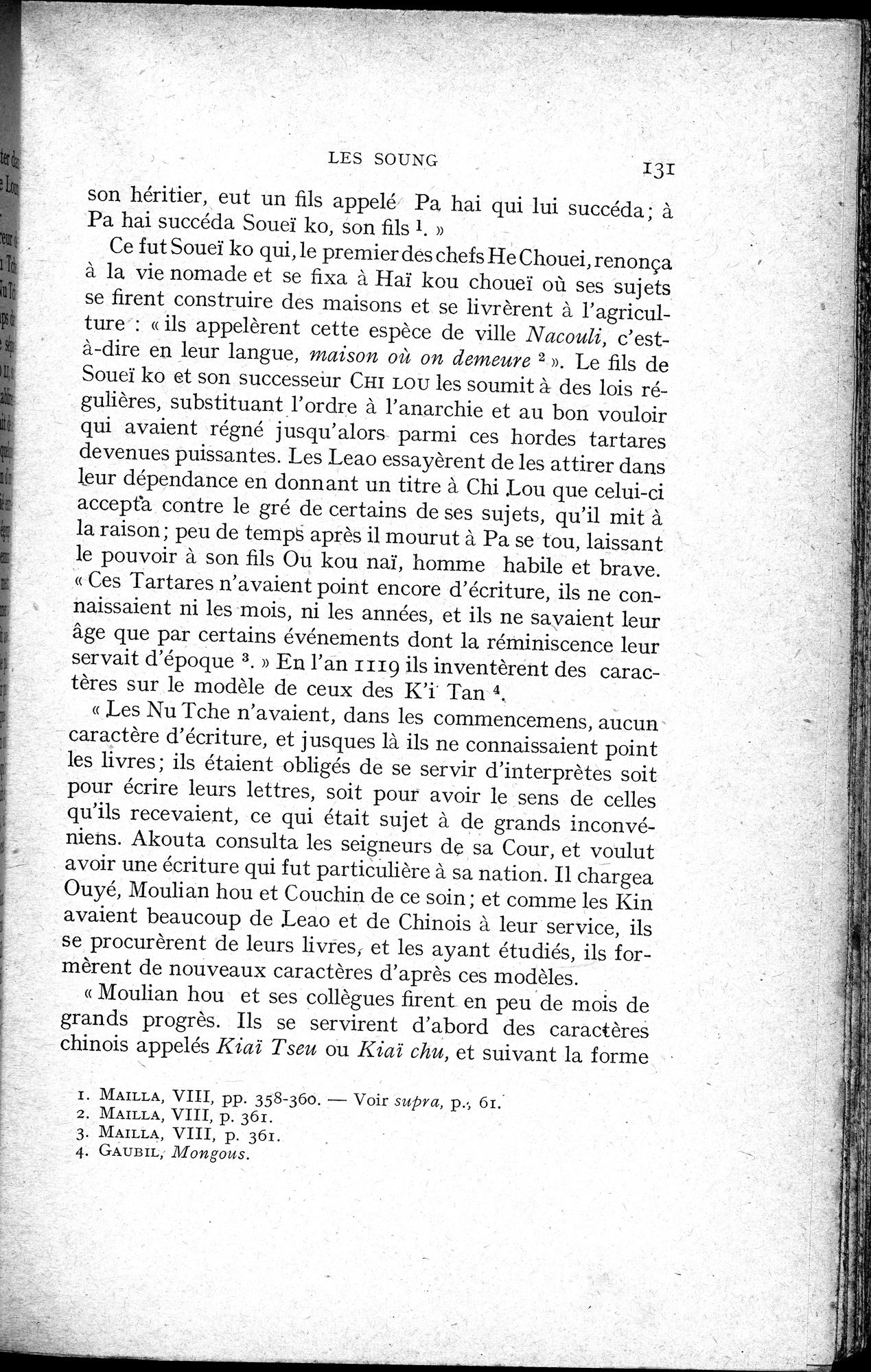 Histoire Générale de la Chine : vol.2 / 133 ページ（白黒高解像度画像）