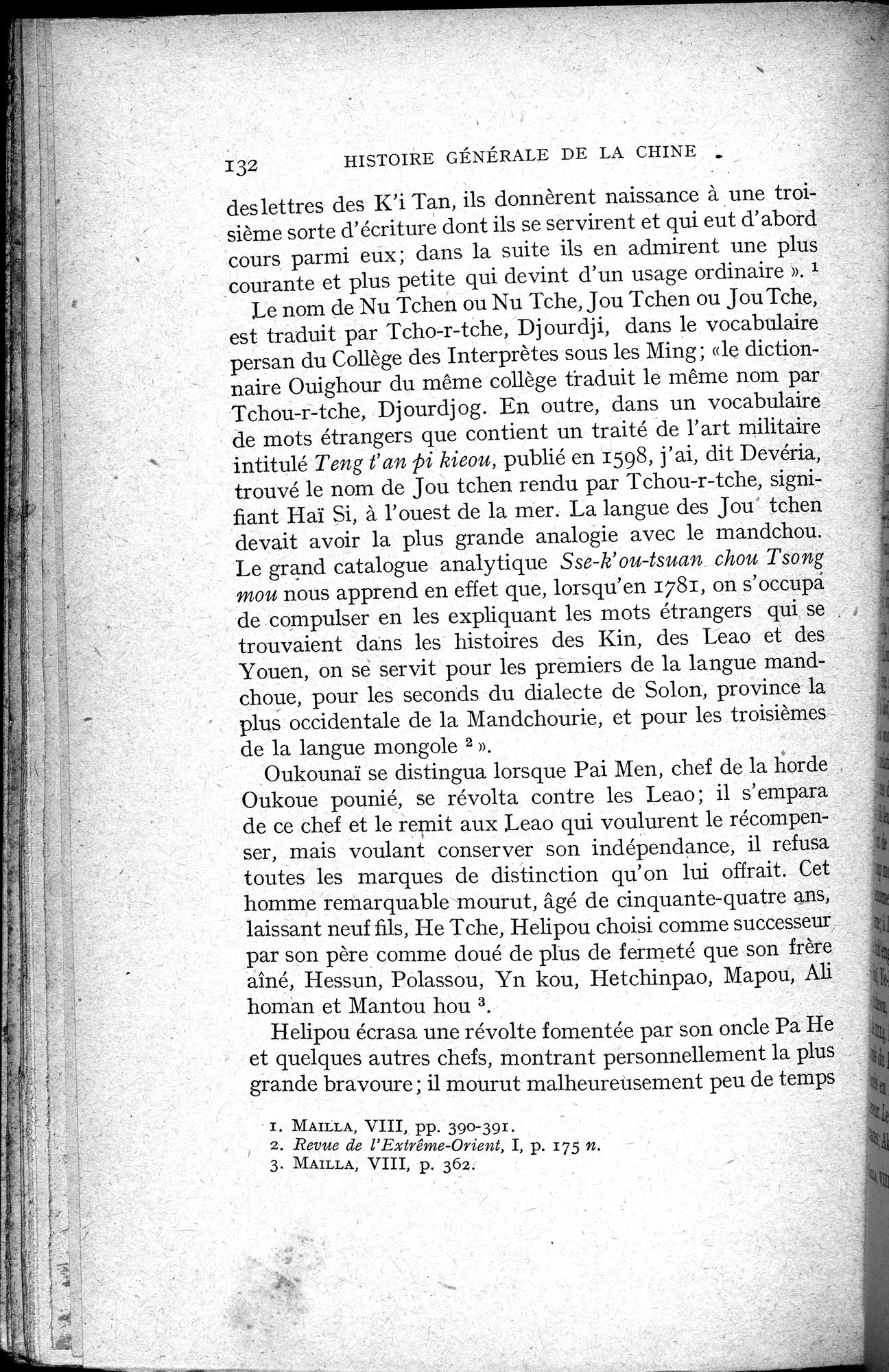 Histoire Générale de la Chine : vol.2 / Page 134 (Grayscale High Resolution Image)