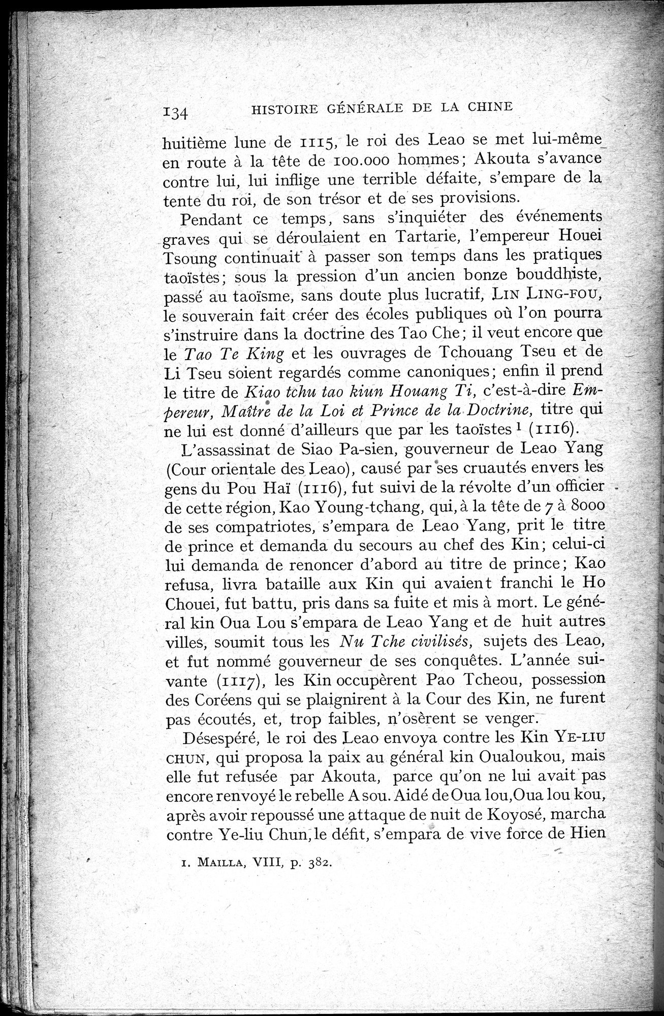 Histoire Générale de la Chine : vol.2 / 136 ページ（白黒高解像度画像）
