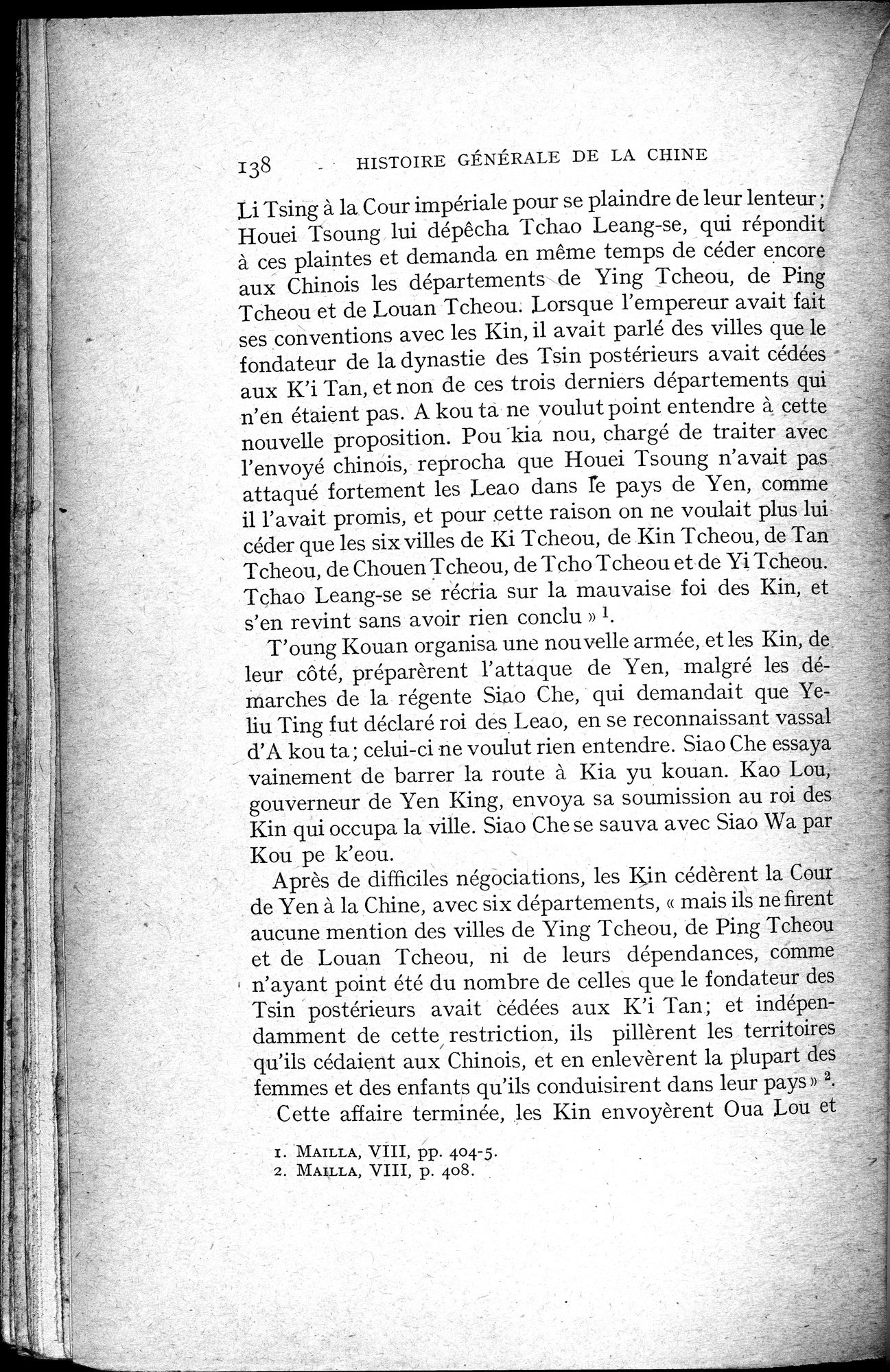 Histoire Générale de la Chine : vol.2 / 140 ページ（白黒高解像度画像）