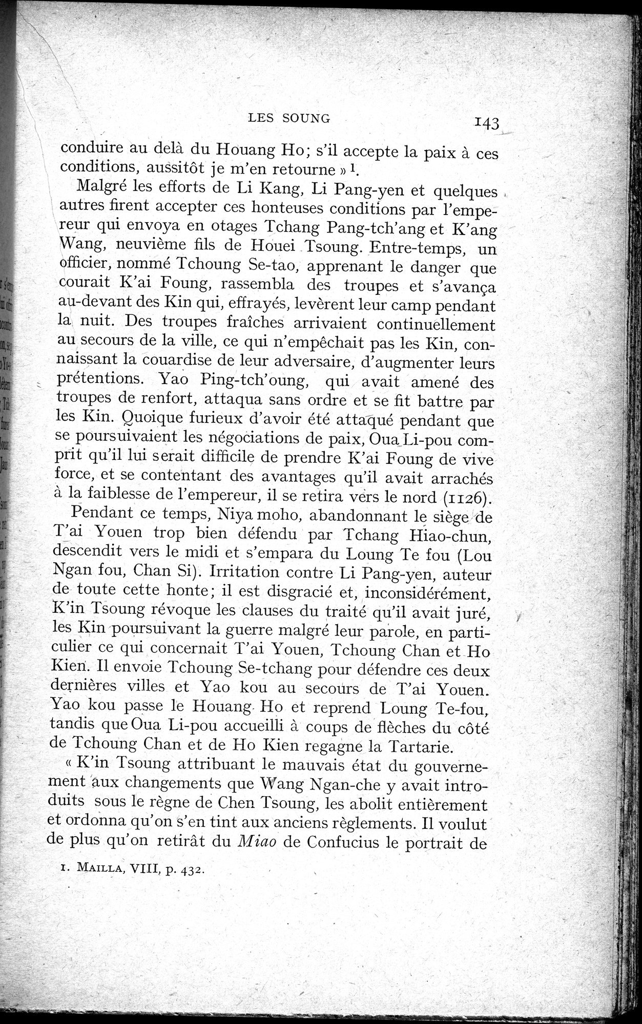 Histoire Générale de la Chine : vol.2 / 145 ページ（白黒高解像度画像）