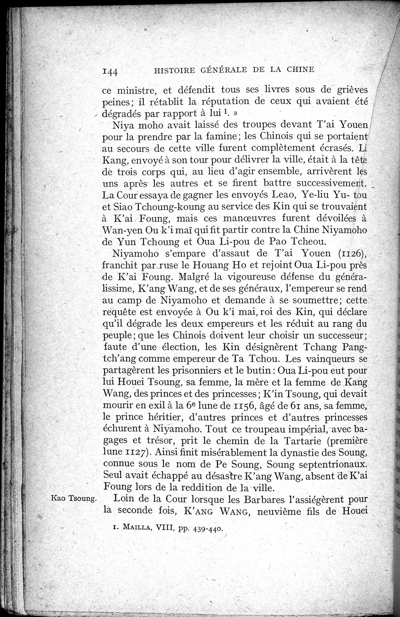 Histoire Générale de la Chine : vol.2 / 146 ページ（白黒高解像度画像）