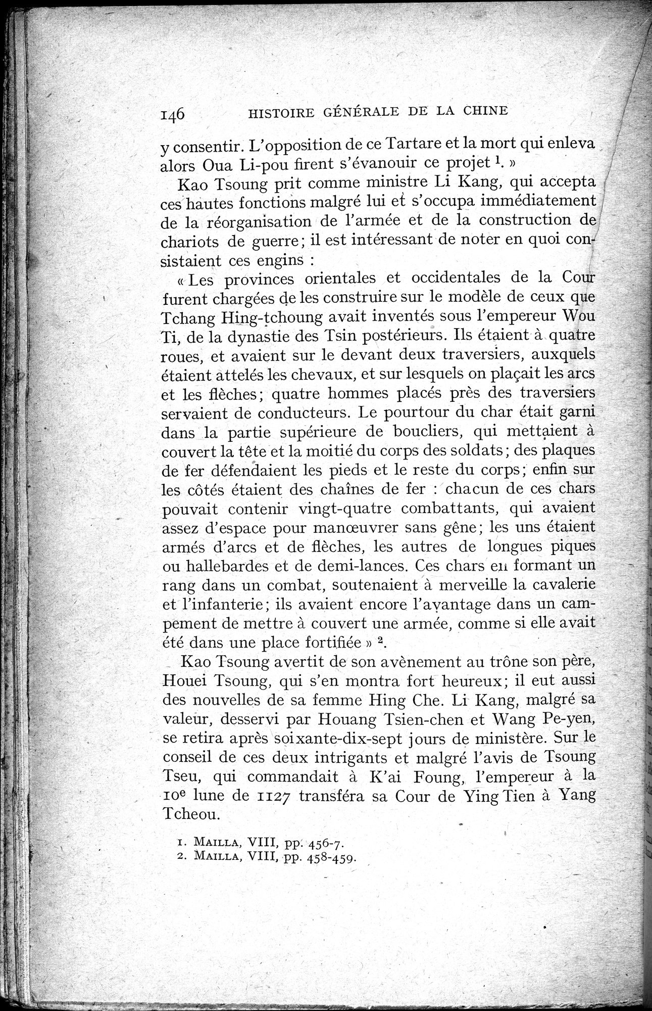 Histoire Générale de la Chine : vol.2 / 148 ページ（白黒高解像度画像）