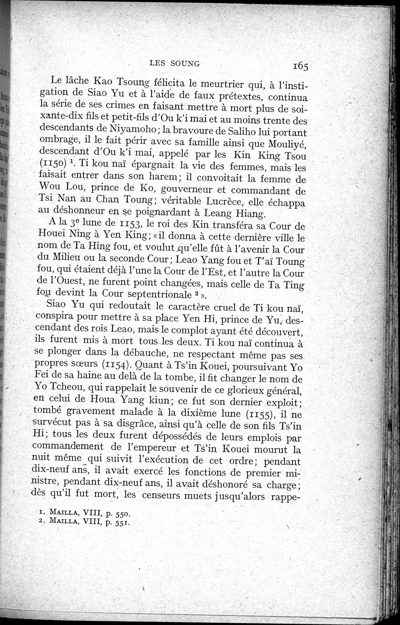Histoire Générale de la Chine : vol.2 / 167 ページ（白黒高解像度画像）