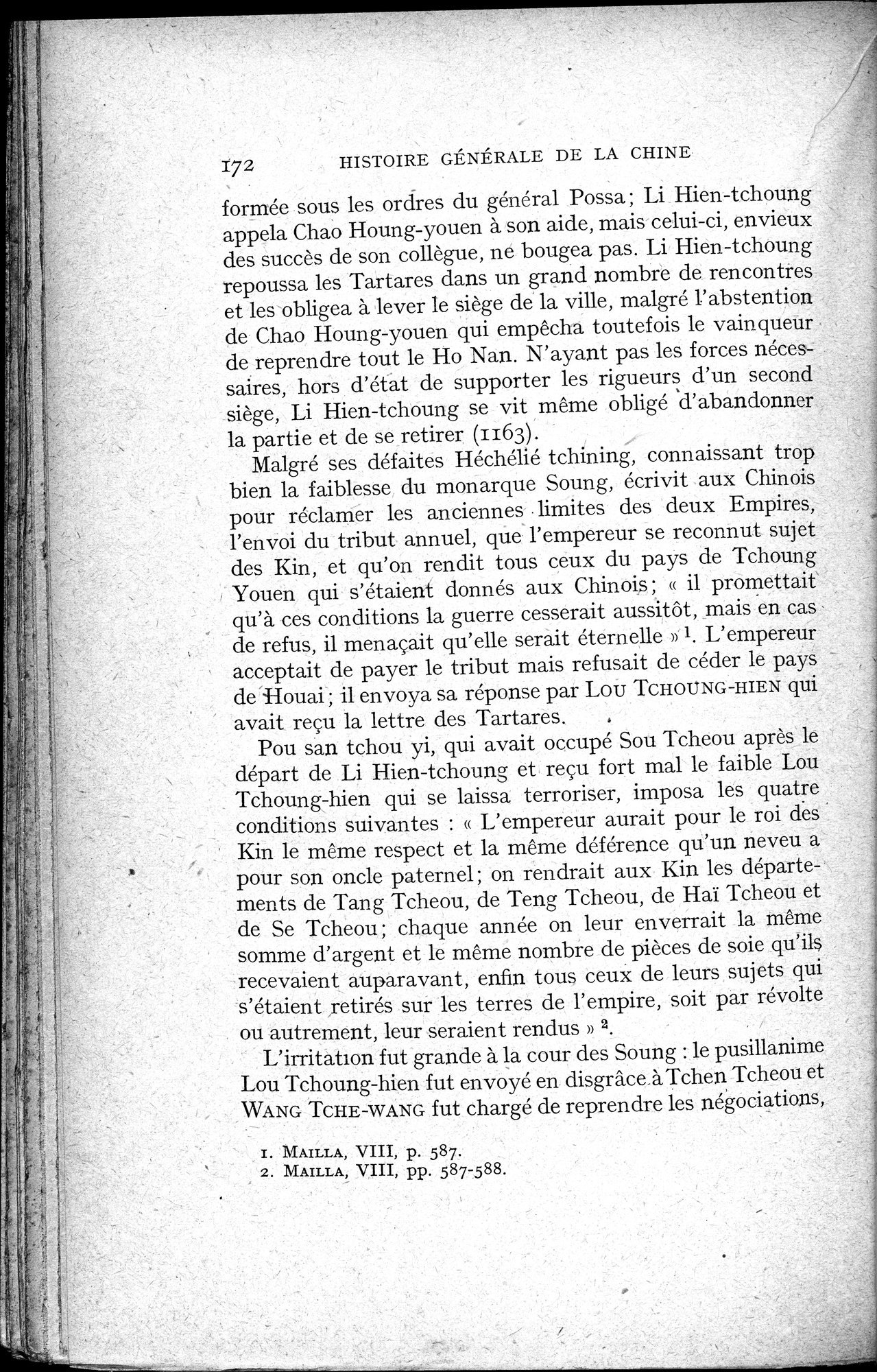 Histoire Générale de la Chine : vol.2 / 174 ページ（白黒高解像度画像）