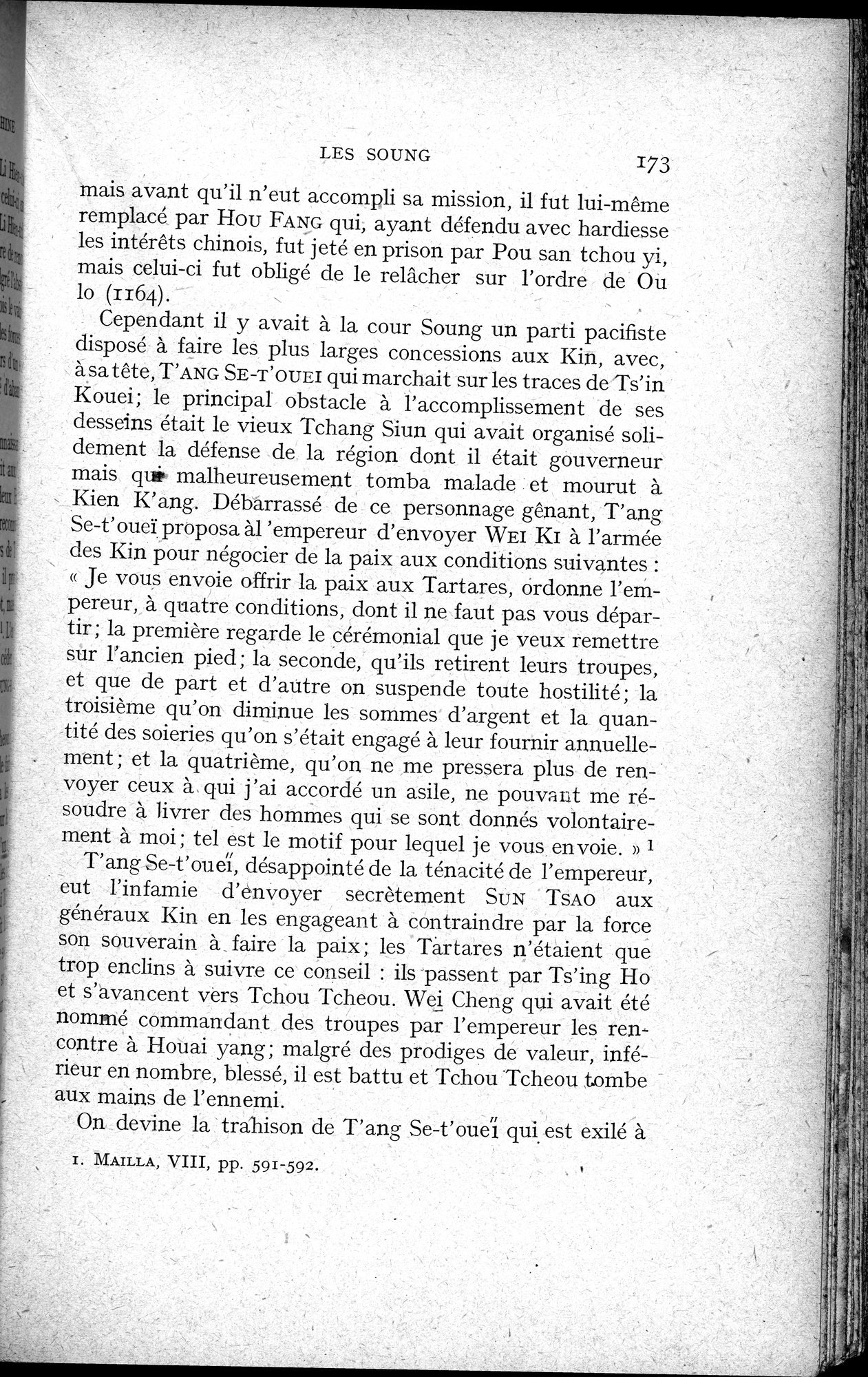 Histoire Générale de la Chine : vol.2 / 175 ページ（白黒高解像度画像）
