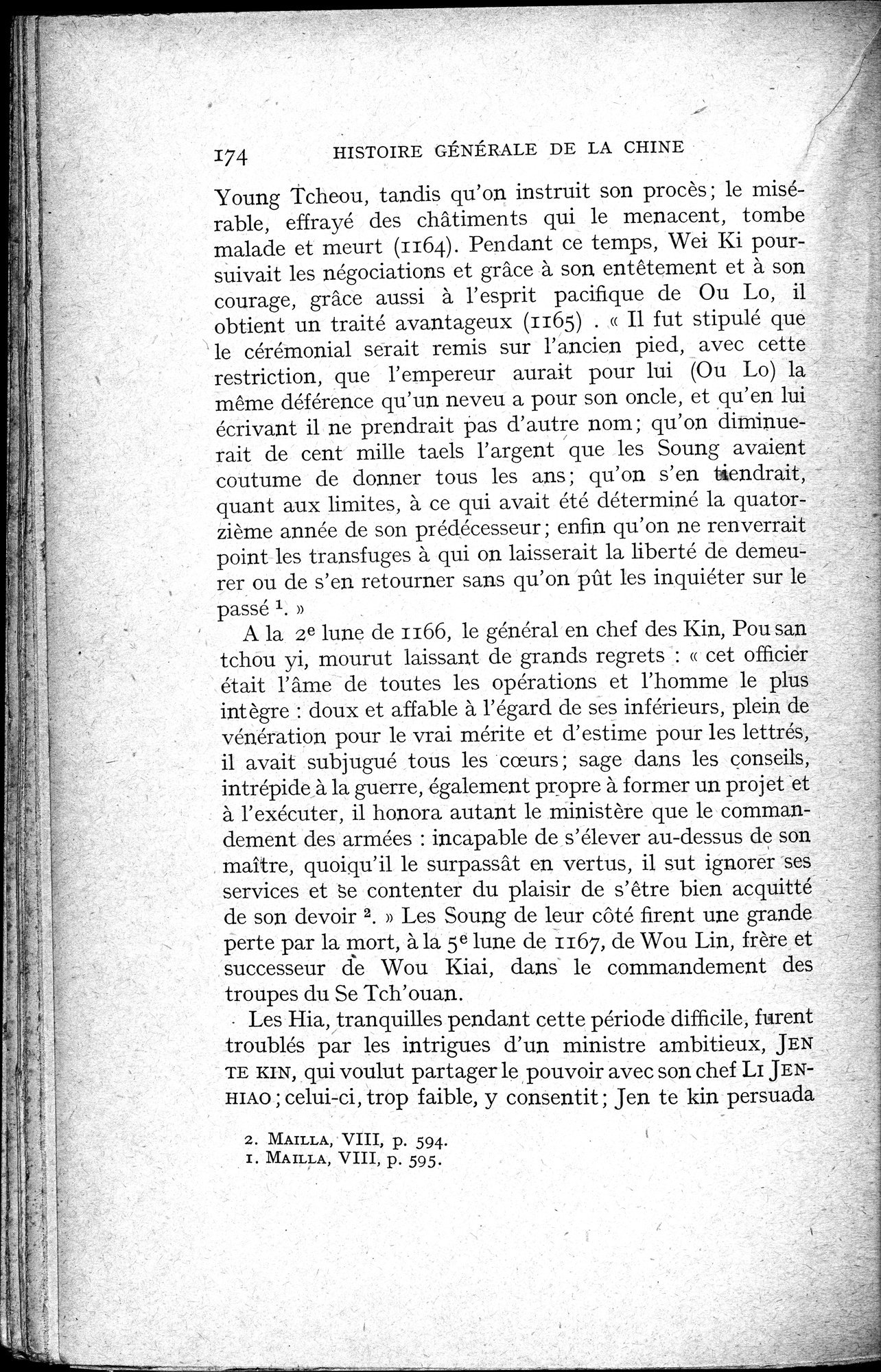 Histoire Générale de la Chine : vol.2 / 176 ページ（白黒高解像度画像）