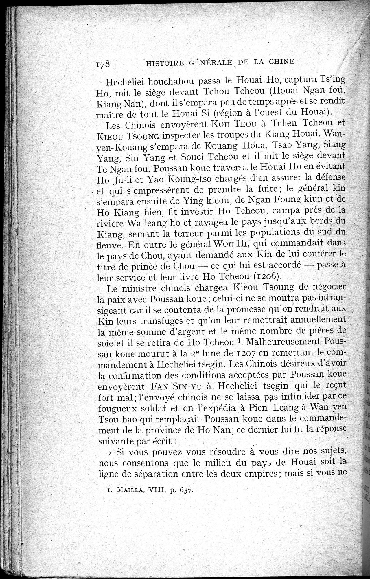 Histoire Générale de la Chine : vol.2 / 180 ページ（白黒高解像度画像）