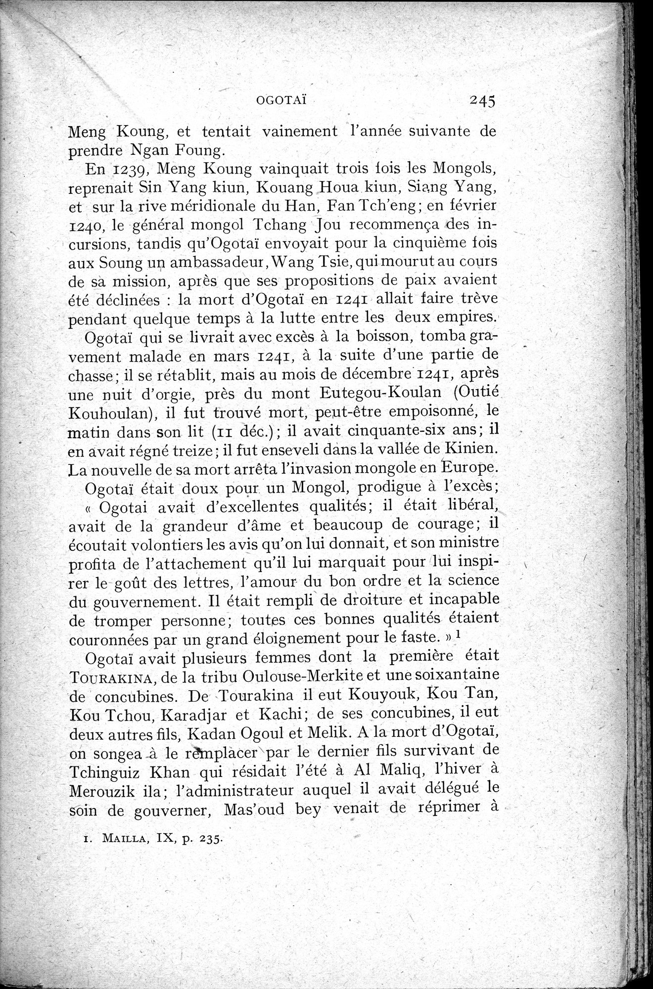 Histoire Générale de la Chine : vol.2 / 247 ページ（白黒高解像度画像）