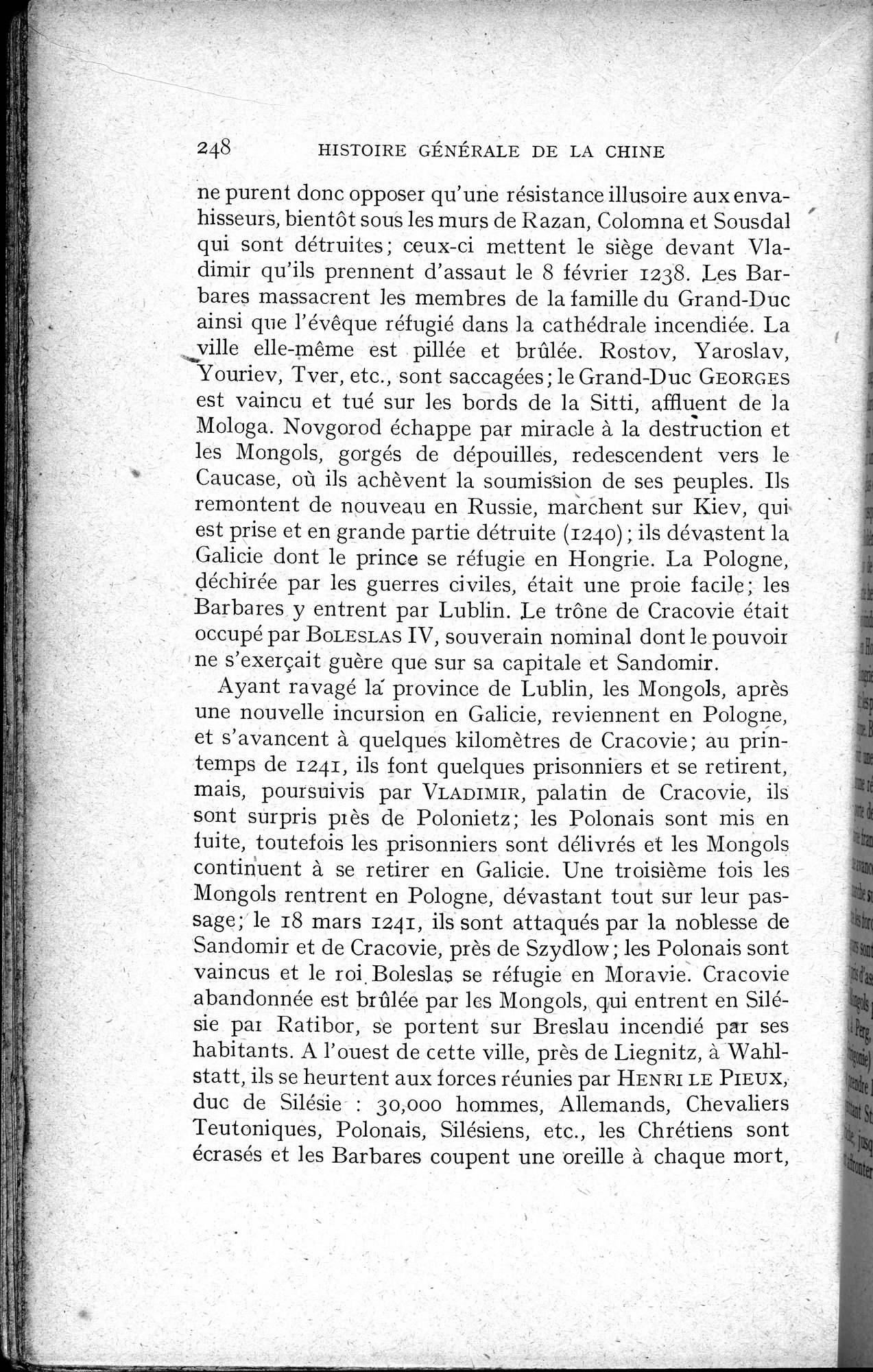 Histoire Générale de la Chine : vol.2 / 250 ページ（白黒高解像度画像）