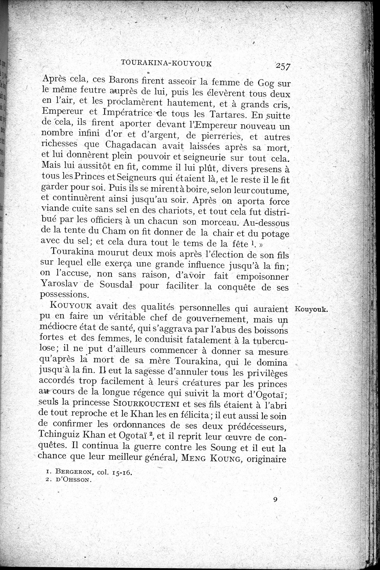 Histoire Générale de la Chine : vol.2 / 259 ページ（白黒高解像度画像）