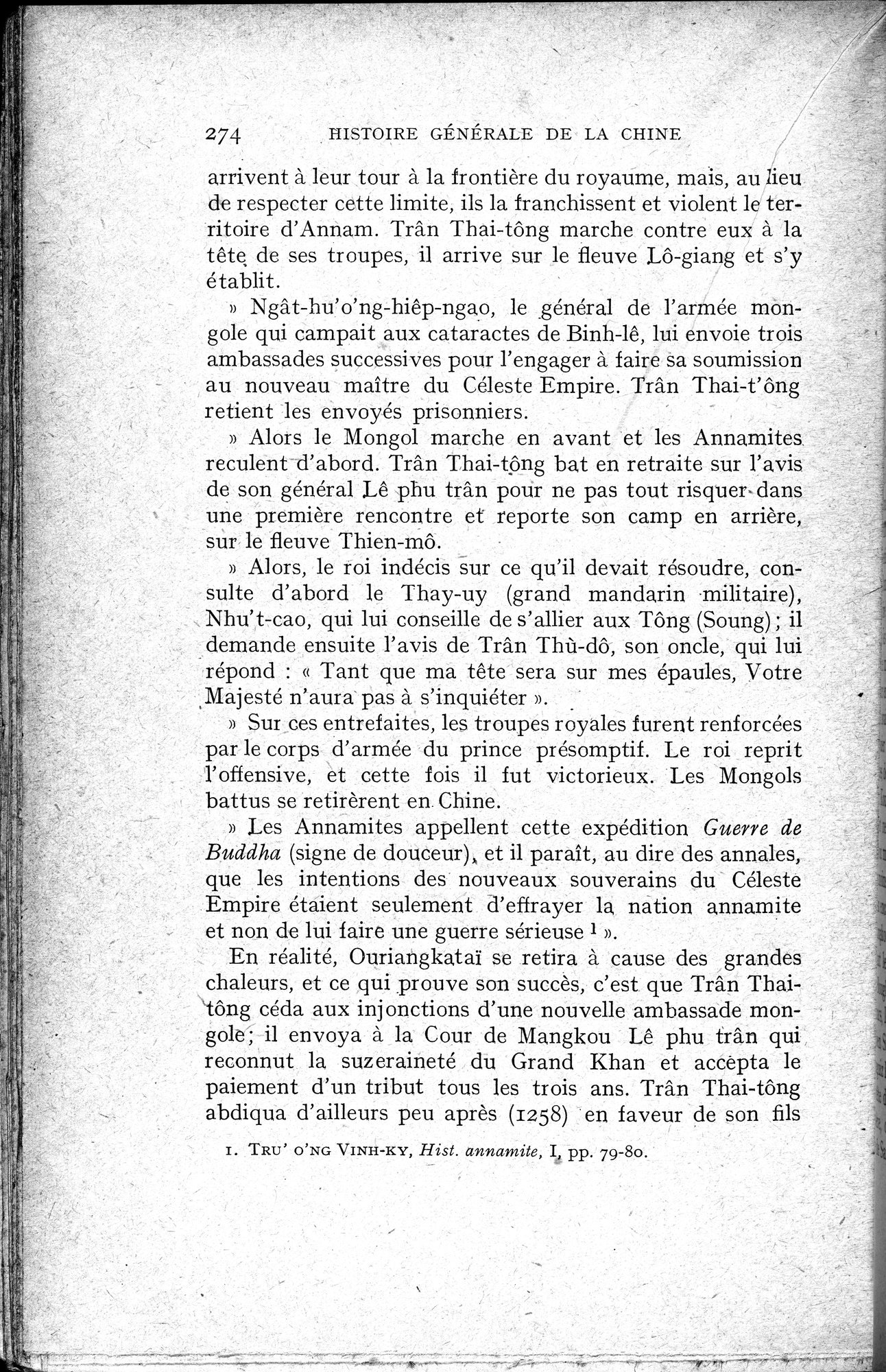 Histoire Générale de la Chine : vol.2 / 276 ページ（白黒高解像度画像）