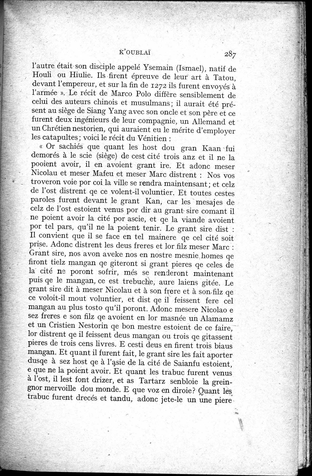 Histoire Générale de la Chine : vol.2 / 289 ページ（白黒高解像度画像）