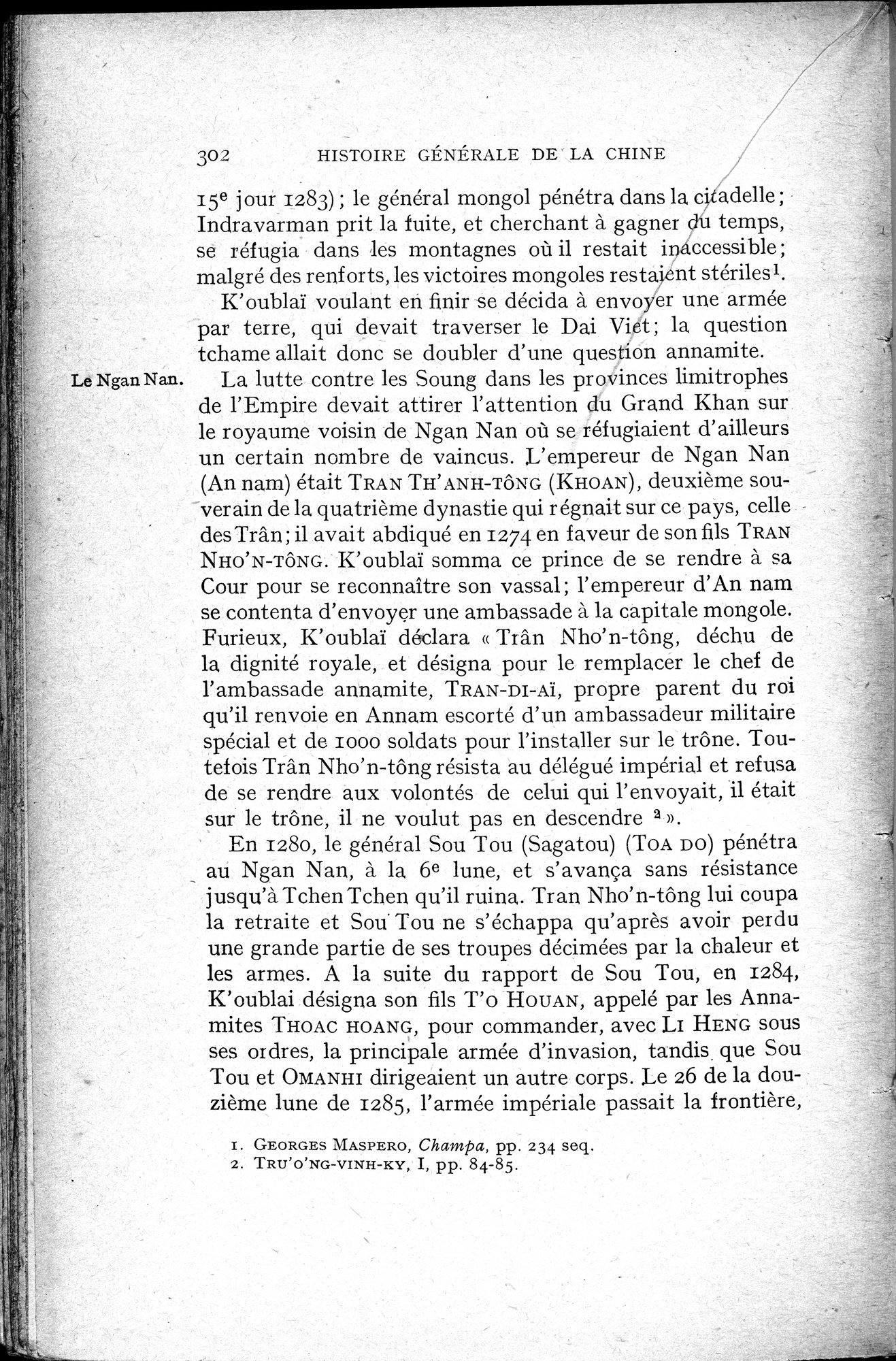 Histoire Générale de la Chine : vol.2 / 304 ページ（白黒高解像度画像）