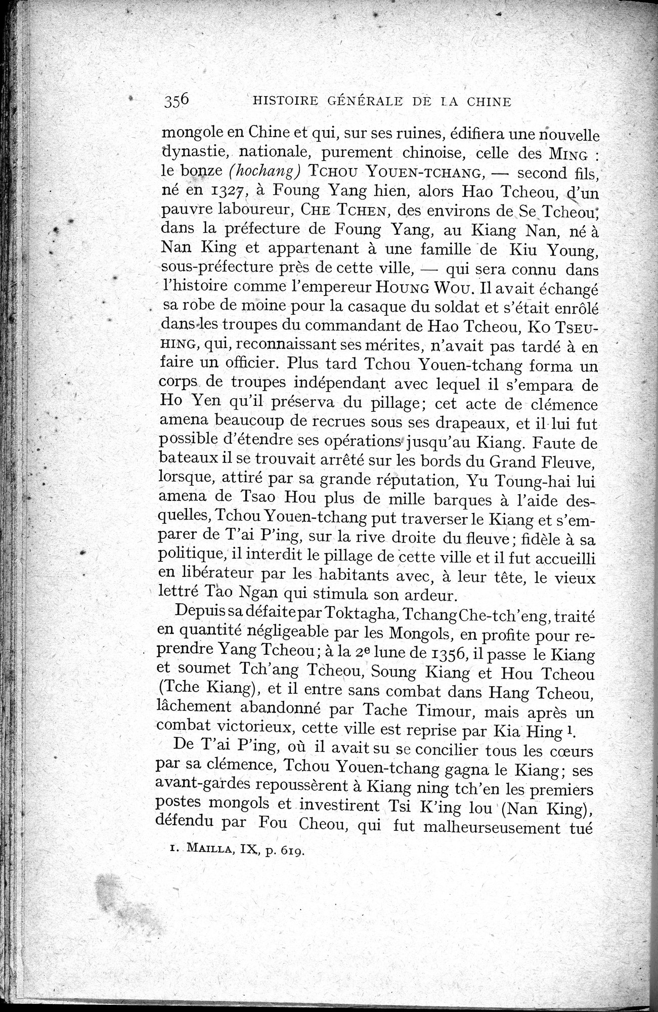 Histoire Générale de la Chine : vol.2 / 358 ページ（白黒高解像度画像）