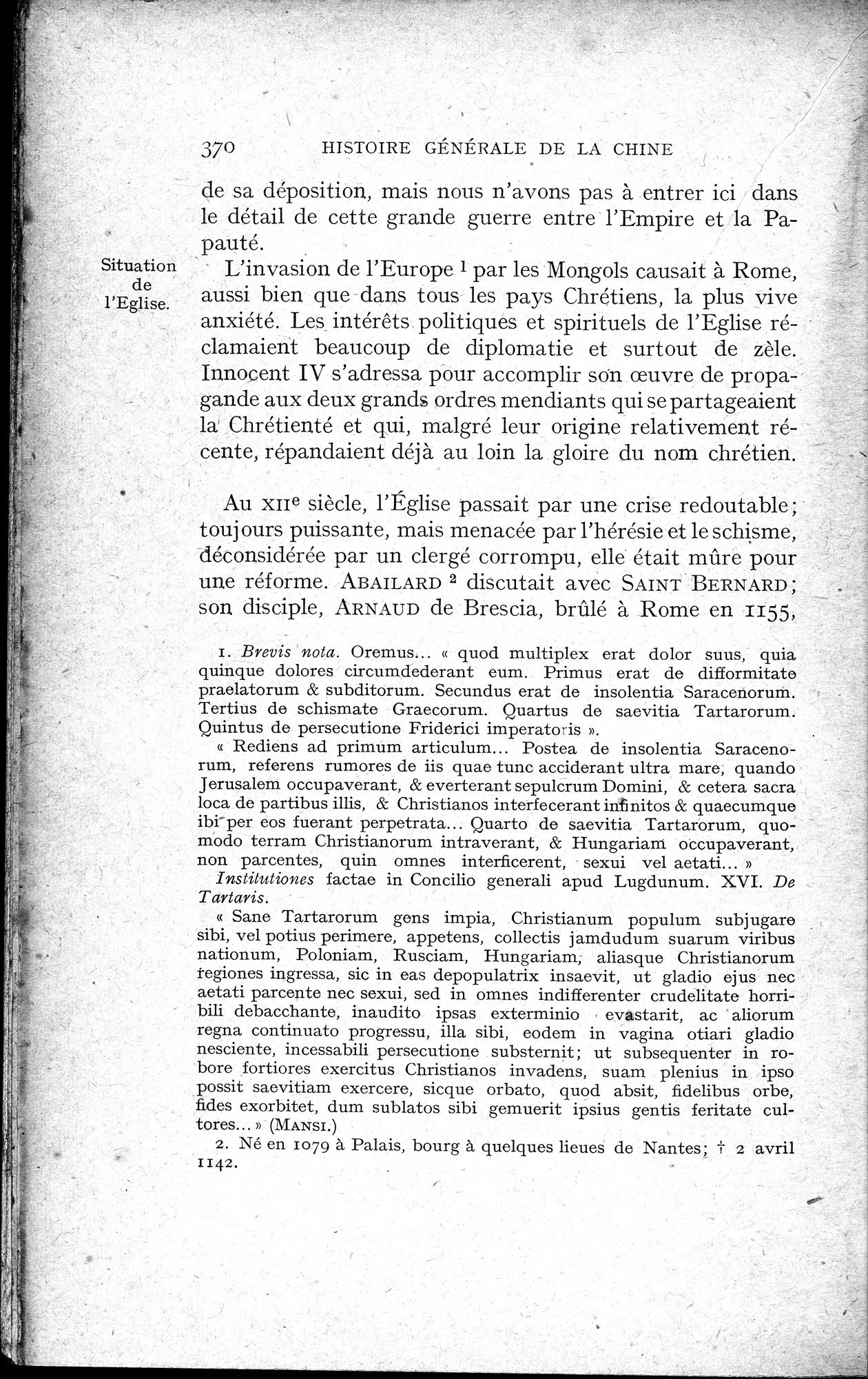Histoire Générale de la Chine : vol.2 / 372 ページ（白黒高解像度画像）