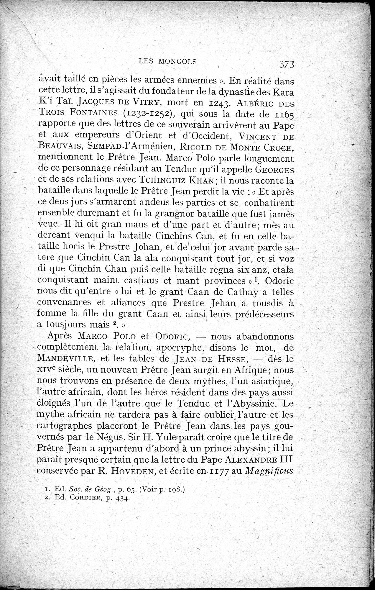 Histoire Générale de la Chine : vol.2 / 375 ページ（白黒高解像度画像）