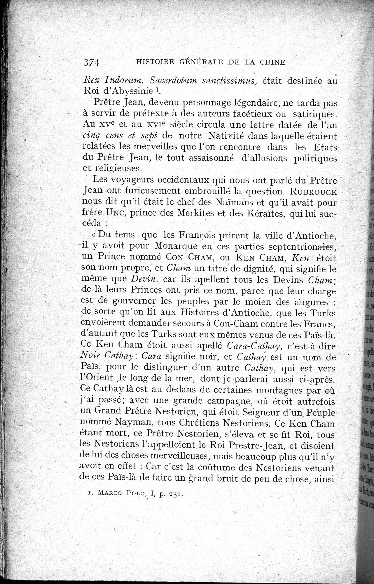 Histoire Générale de la Chine : vol.2 / 376 ページ（白黒高解像度画像）